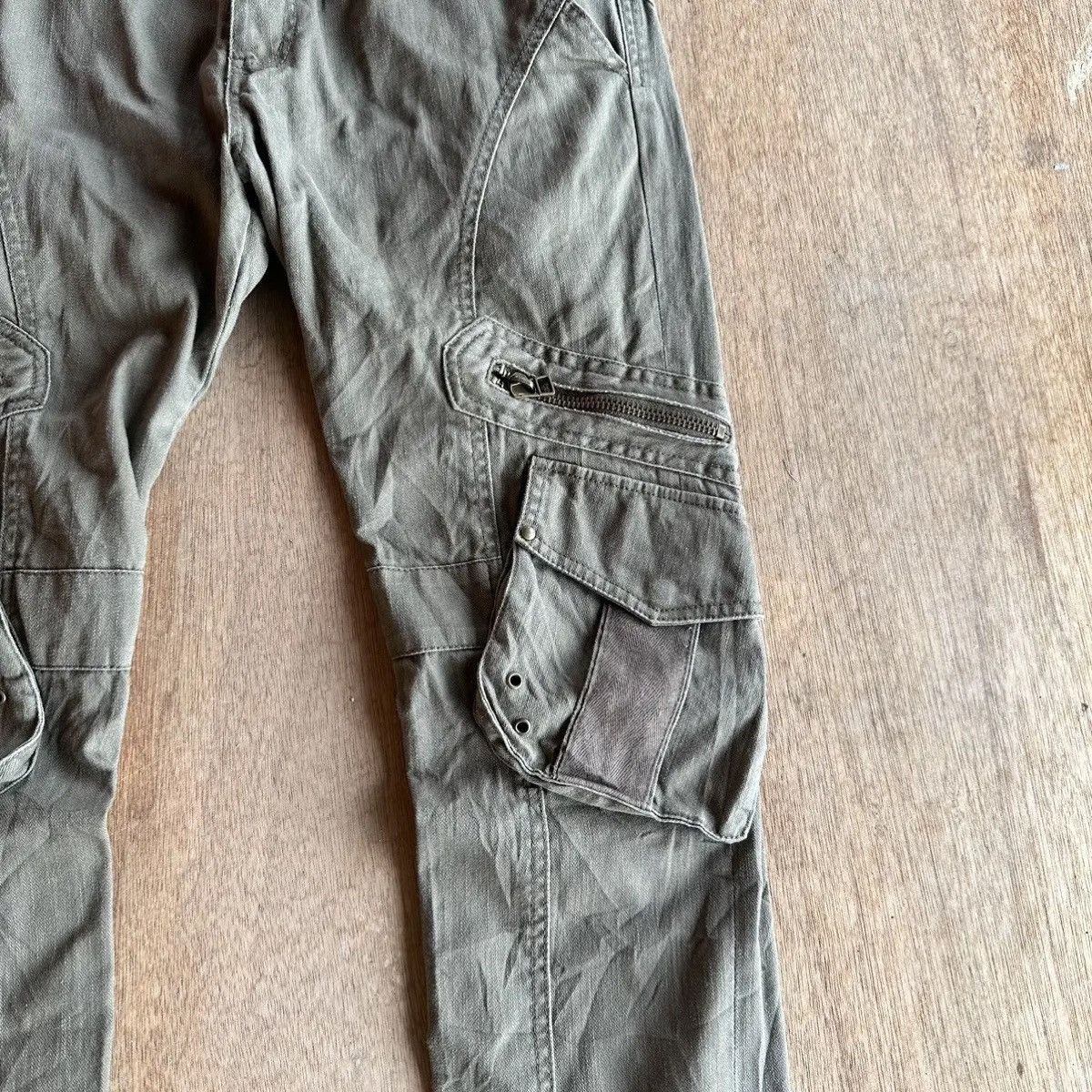 Japanese Brand SICKSS🔥W33 L31 TWENTY WORK TACTICAL CURVE BANANA LEGS CARGO Size US 33 - 6 Thumbnail