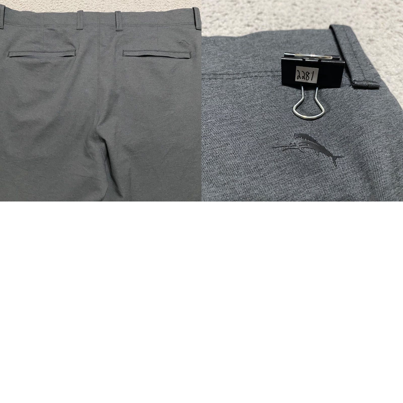 Tommy Bahama Tommy Bahama Mens 38x34 Pants Gray Straight Chino Outdoor Golf Business Casual Formal Winter Summer Spring Fall Pockets Zip Button Regular Mens Size US 38 / EU 54 - 9 Thumbnail