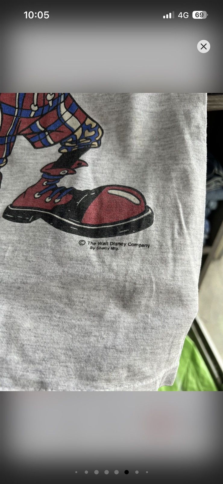 Cartoon Network 🔥Rare Vintage Mickey & Goofy California Tee Size US M / EU 48-50 / 2 - 8 Thumbnail