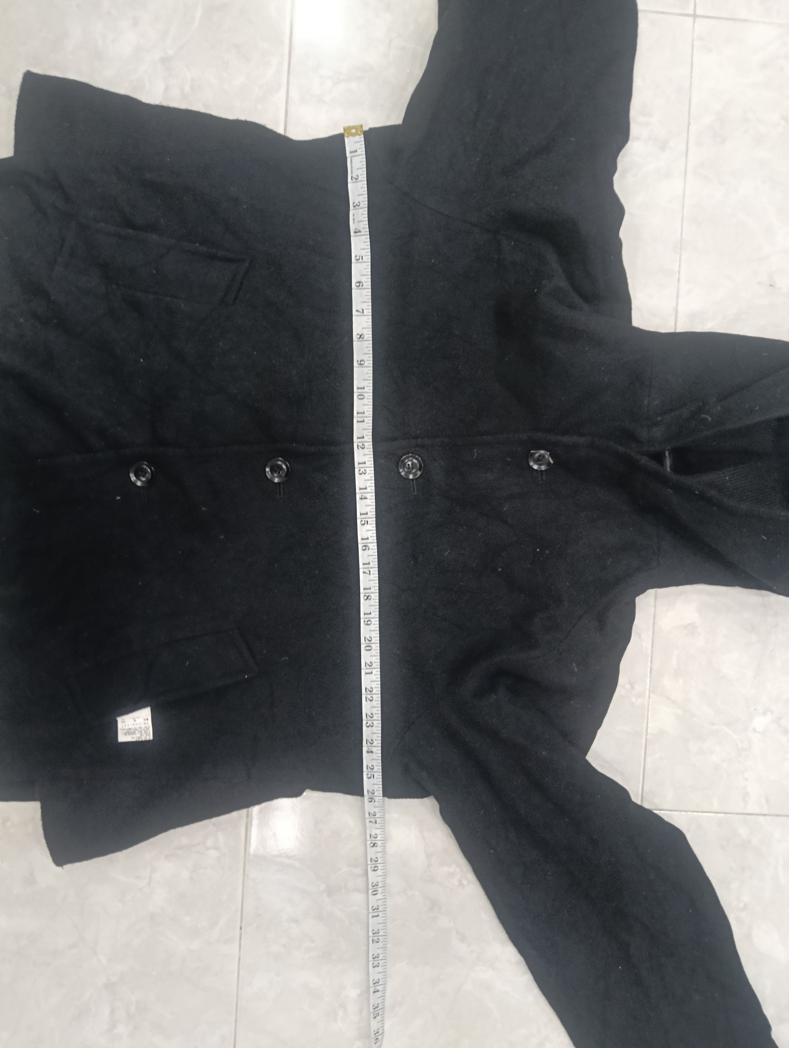 Yohji Yamamoto Y'S Cropped Wool Hooded Jacket Size US M / EU 48-50 / 2 - 17 Thumbnail