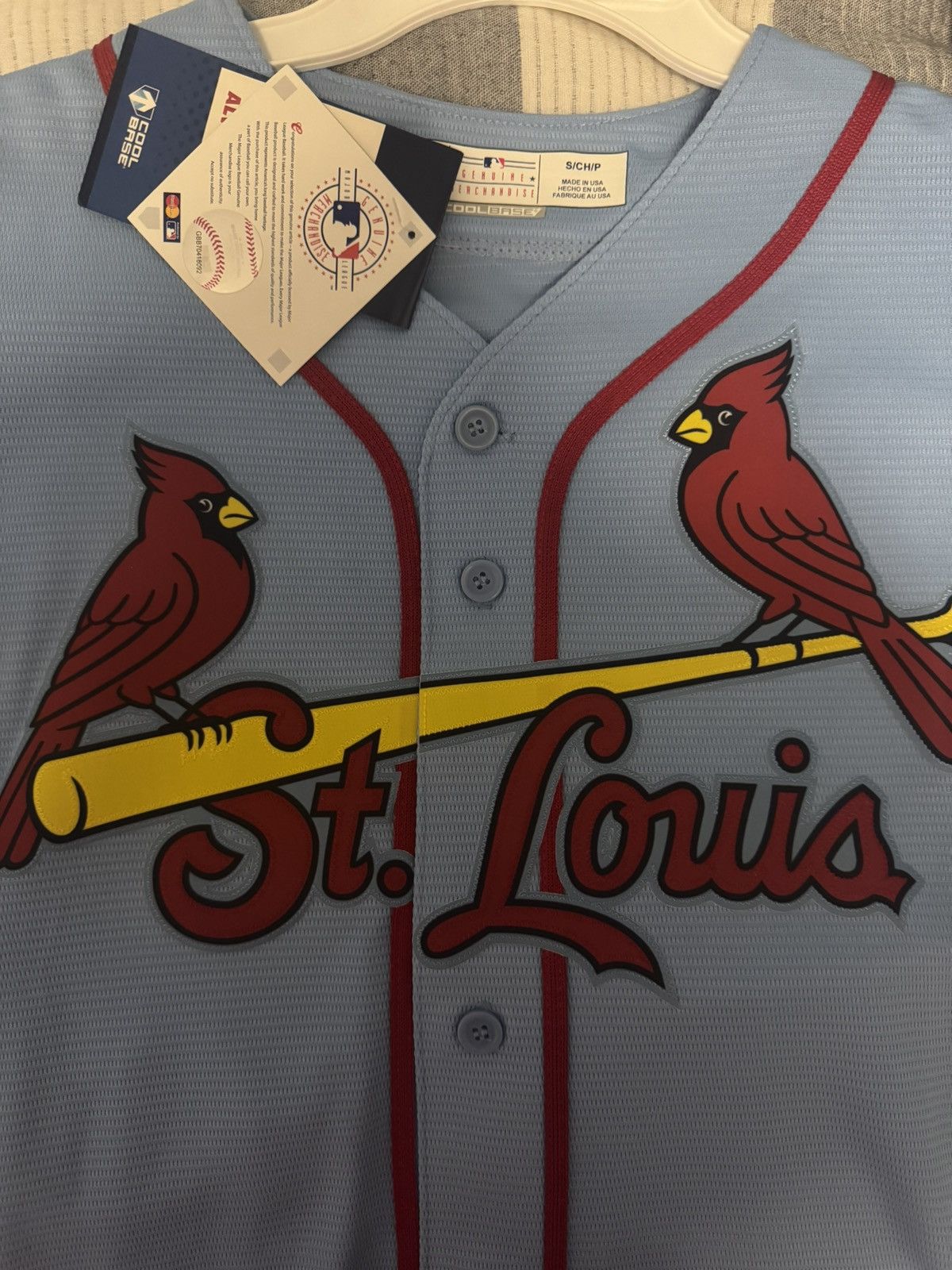 MLB St Louis Cardinals Yader Molina Jersey Powder Blue Alt Size US S / EU 44-46 / 1 - 3 Thumbnail