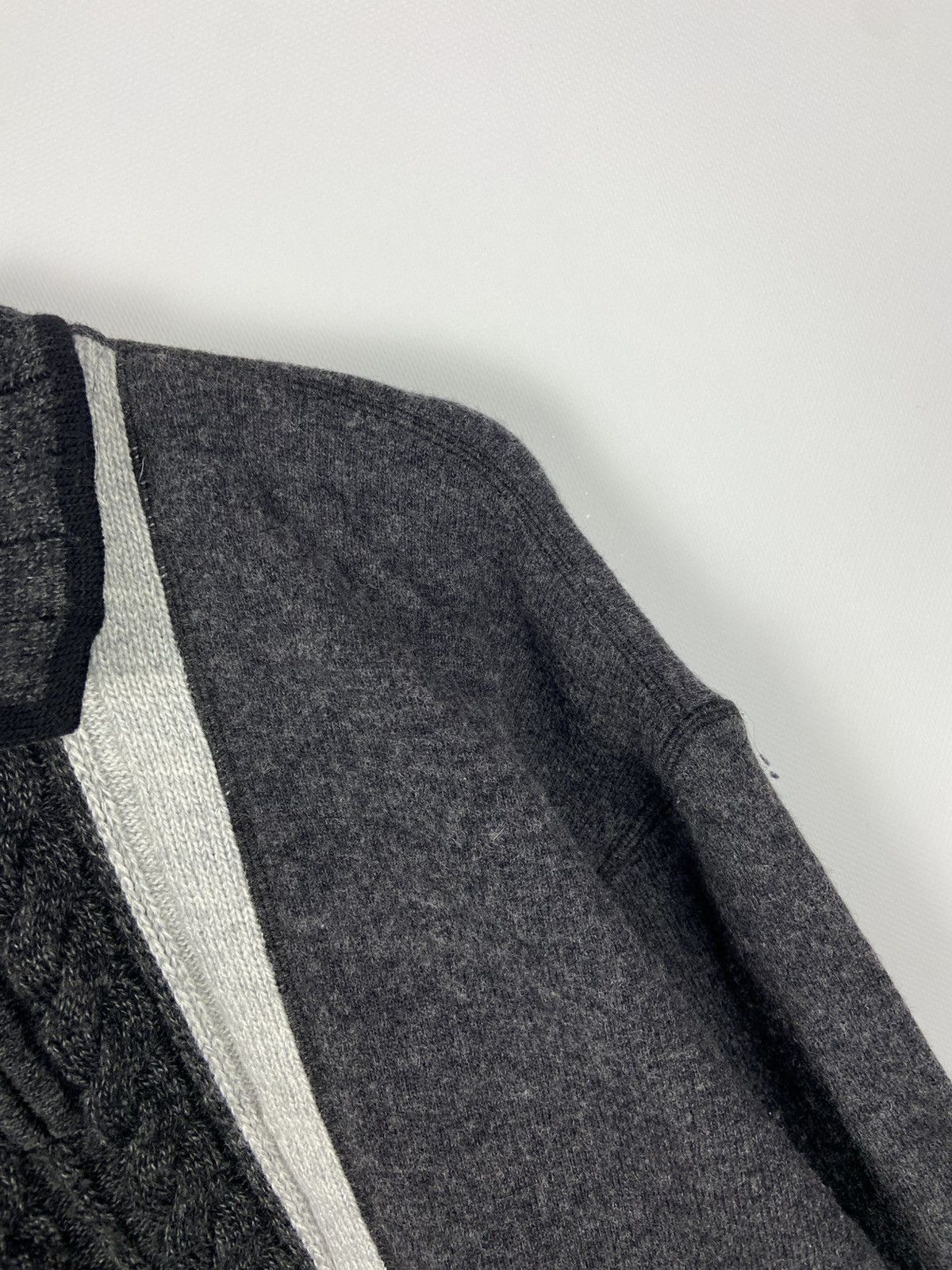 Carlo Colucci Vintage Carlo Colucci Sport 1/2 Zip Gray Polo Wool Sweater Size US XL / EU 56 / 4 - 4 Thumbnail