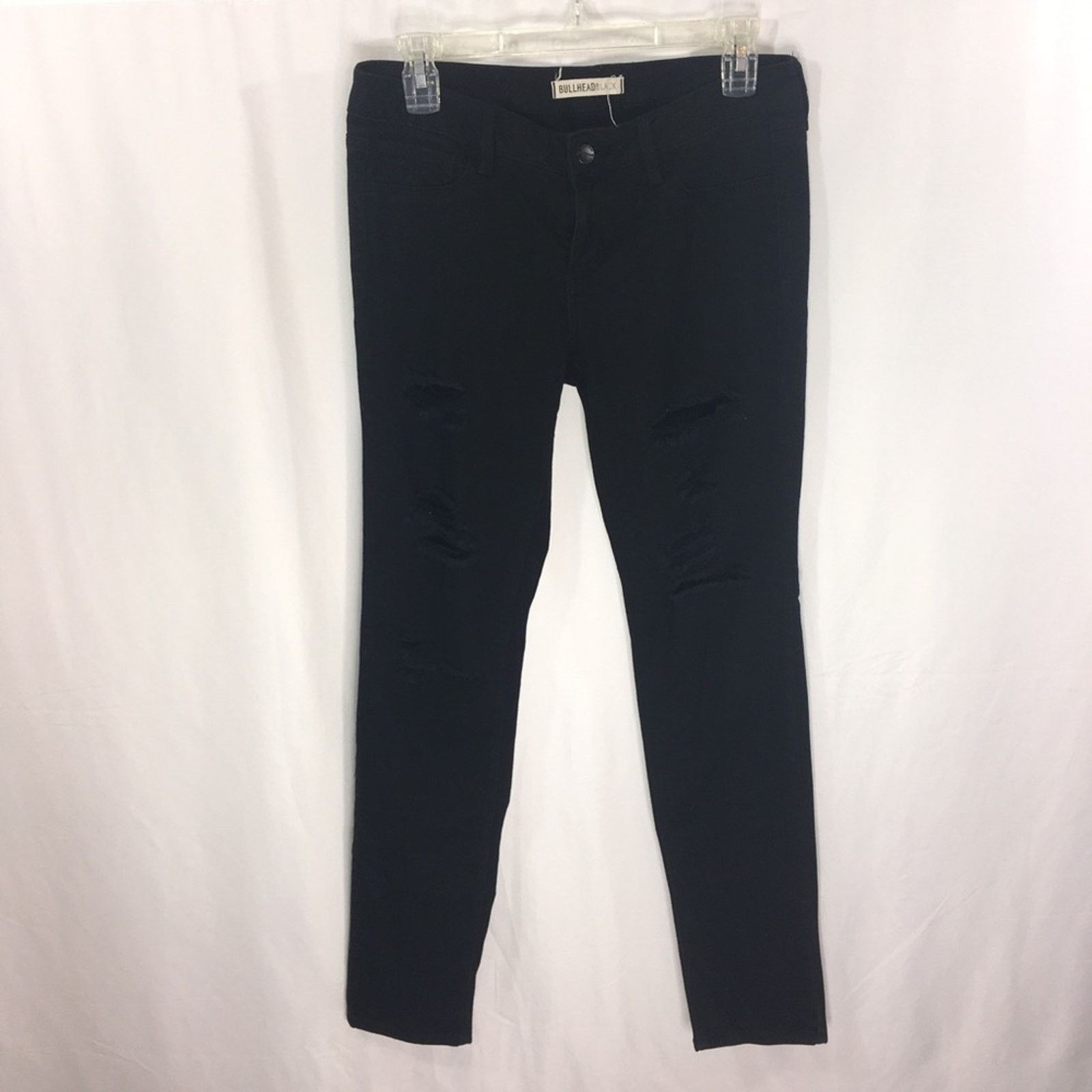 Bullhead Denim Co. Bullhead Black Jeans Women's Juniors Skinny Fit Size 9 Size 32" / US 10 / IT 46 - 1 Thumbnail