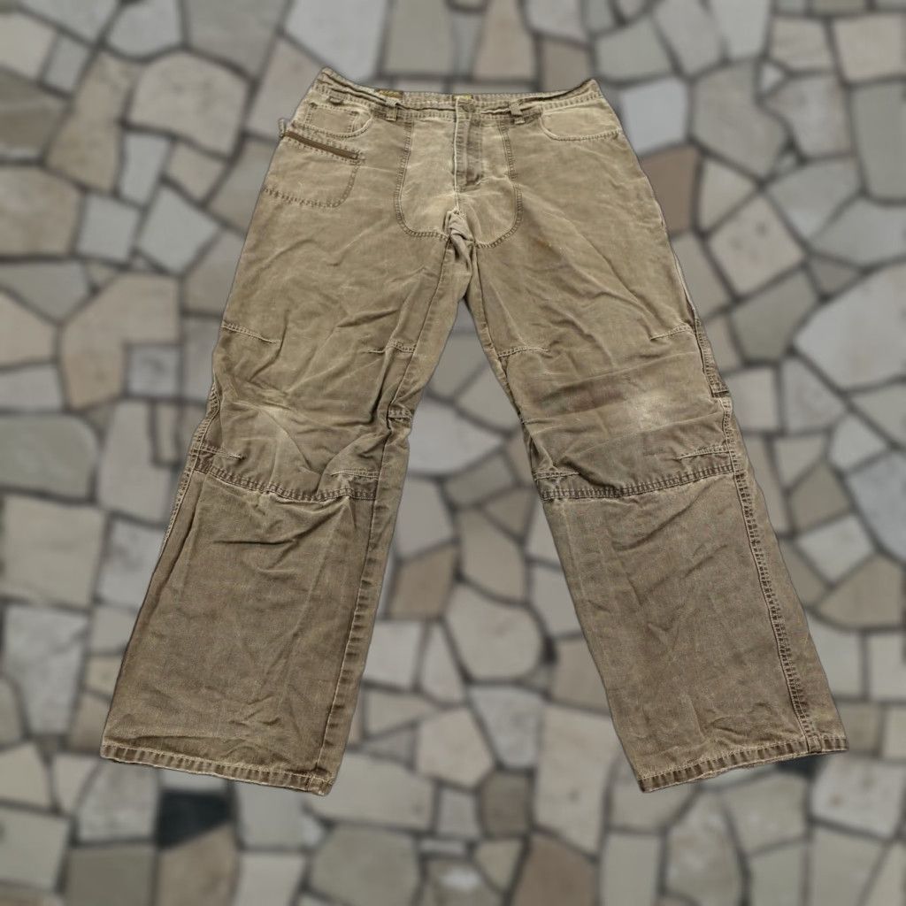 Vintage Kuhl Pants Mens 36x32 Brown Crag Series Canvas Utility Articulated Knee Outdoors Size US 36 / EU 52 - 1 Thumbnail