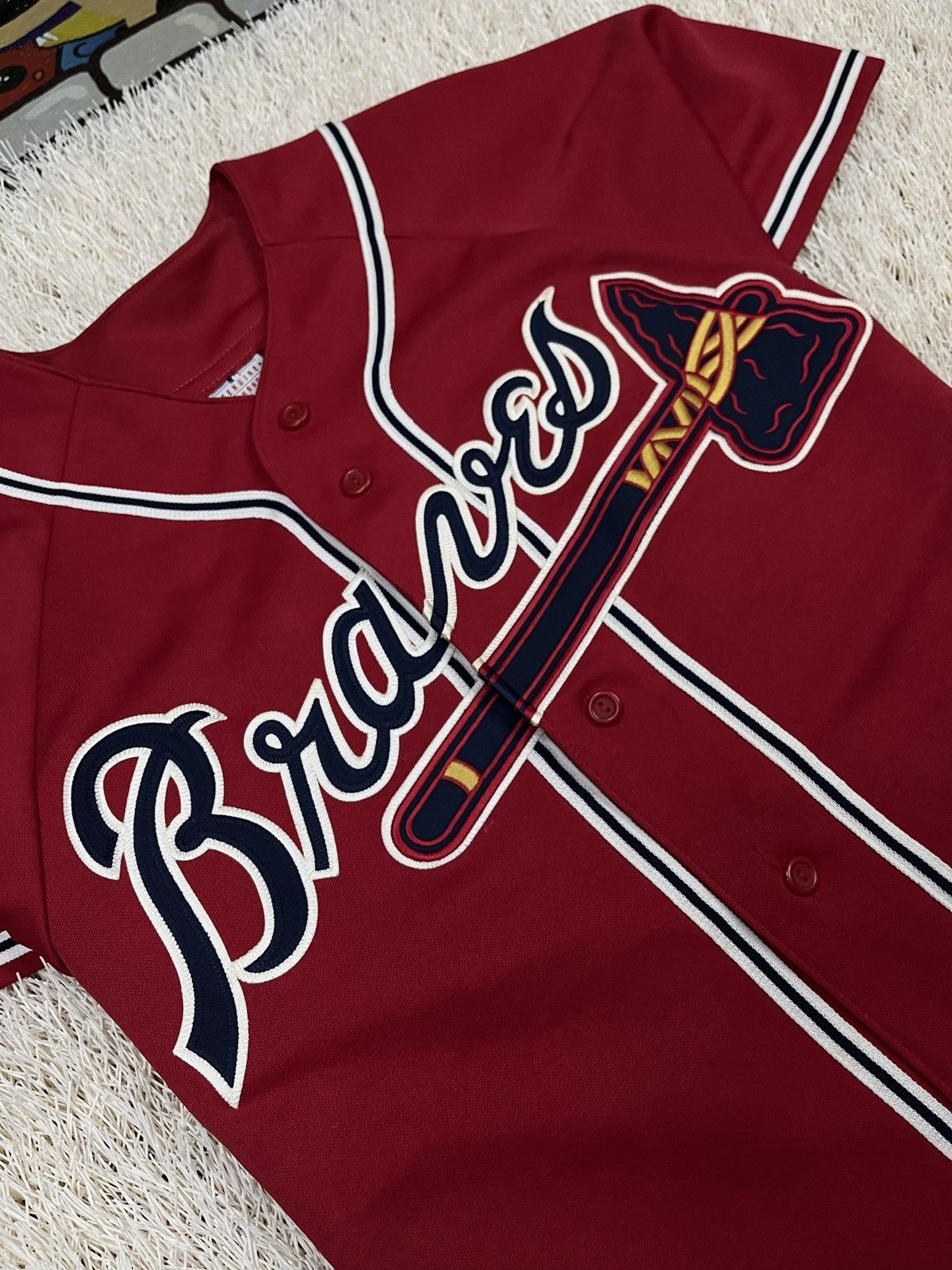 Majestic Rare Vintage Majestic ATLANTA BRAVES Baseball Jersey size M Size US M / EU 48-50 / 2 - 4 Thumbnail