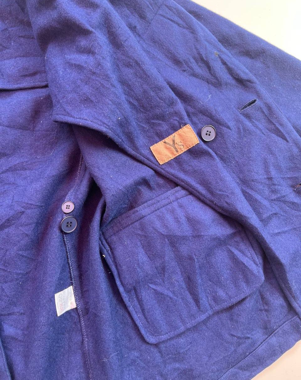 Vintage × Y's × Yohji Yamamoto Vintage Y's Yohji Yamamoto indigo blazer Size 36R - 4 Thumbnail