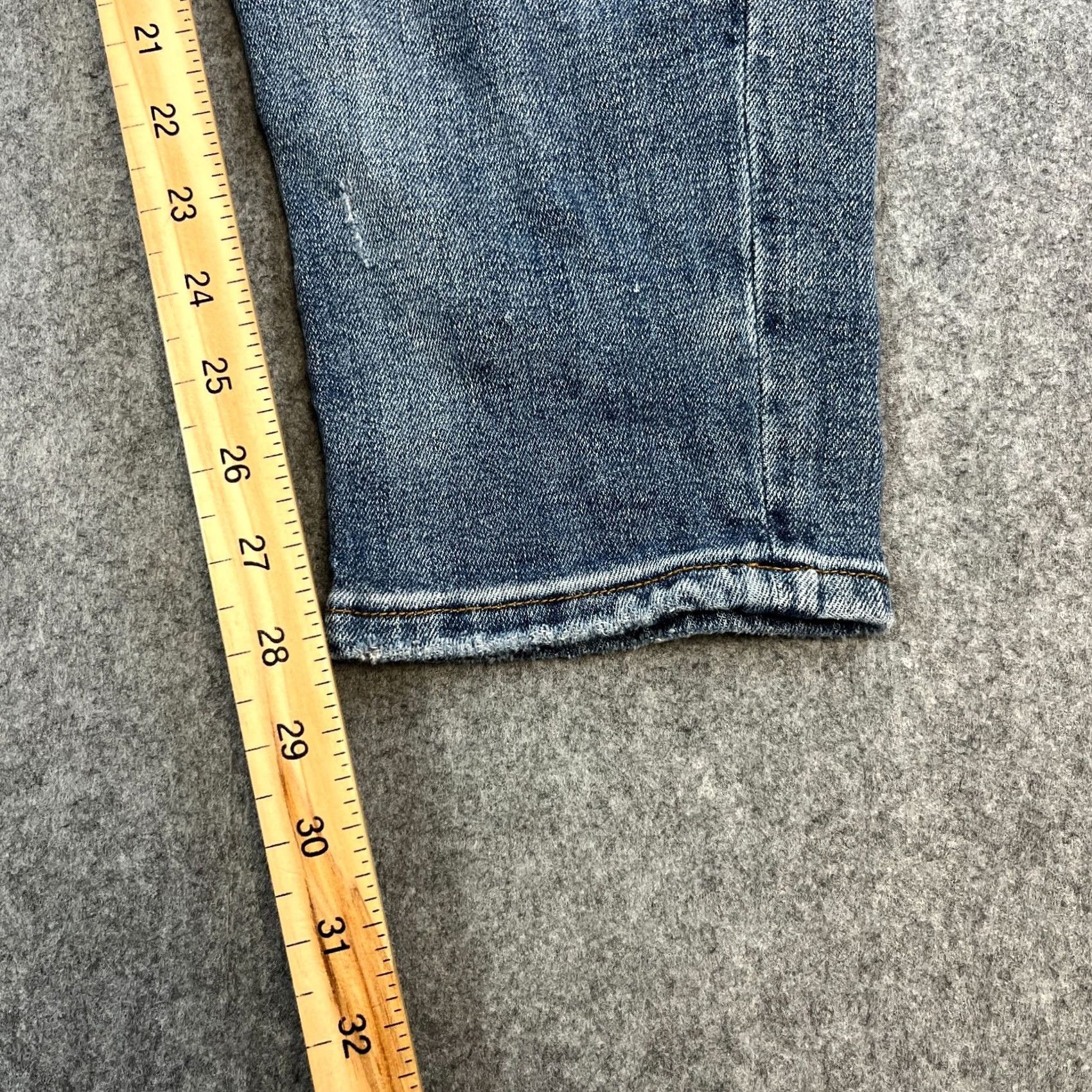 Dolce & Gabbana Dolce&Gabbana Jeans Slim Skinny 34 30 Distressed Whiskers Blue Logo Italy Men Denim Cotton Elastane 5-Pocket Design Vintage No Size US 34 / EU 50 - 4 Thumbnail