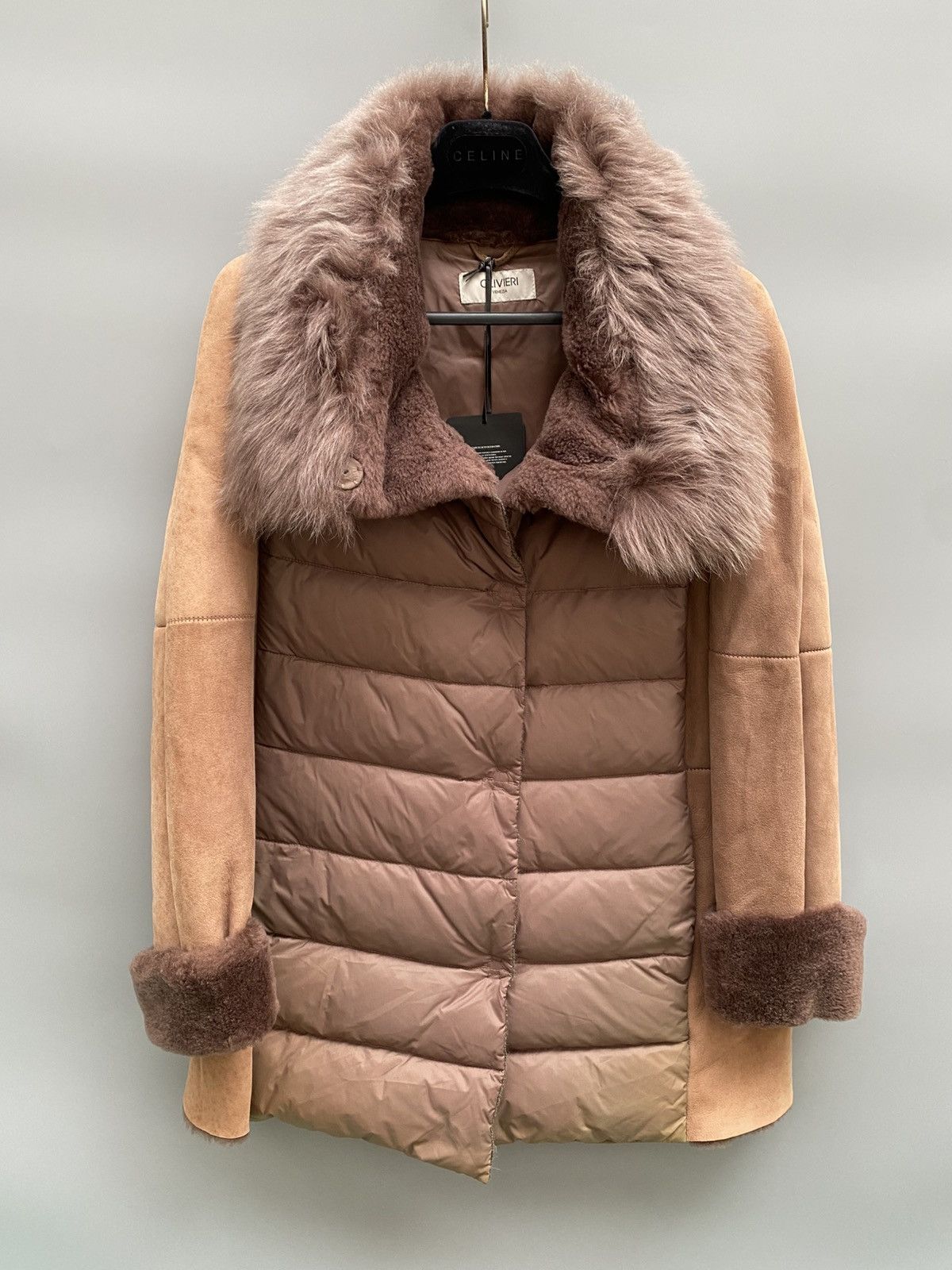 Designer Olivieri Venezia - Down Shearling Jacket Size M / US 6-8 / IT 42-44 - 7 Thumbnail