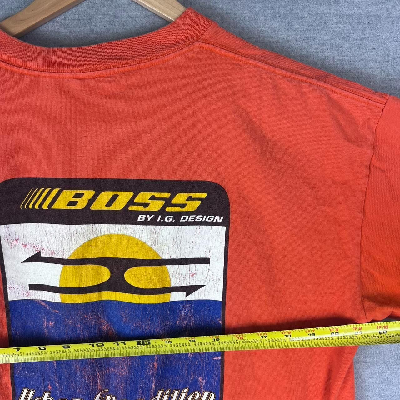 Vintage vintage 90s hugo boss tee orange size L Size US L / EU 52-54 / 3 - 3 Thumbnail