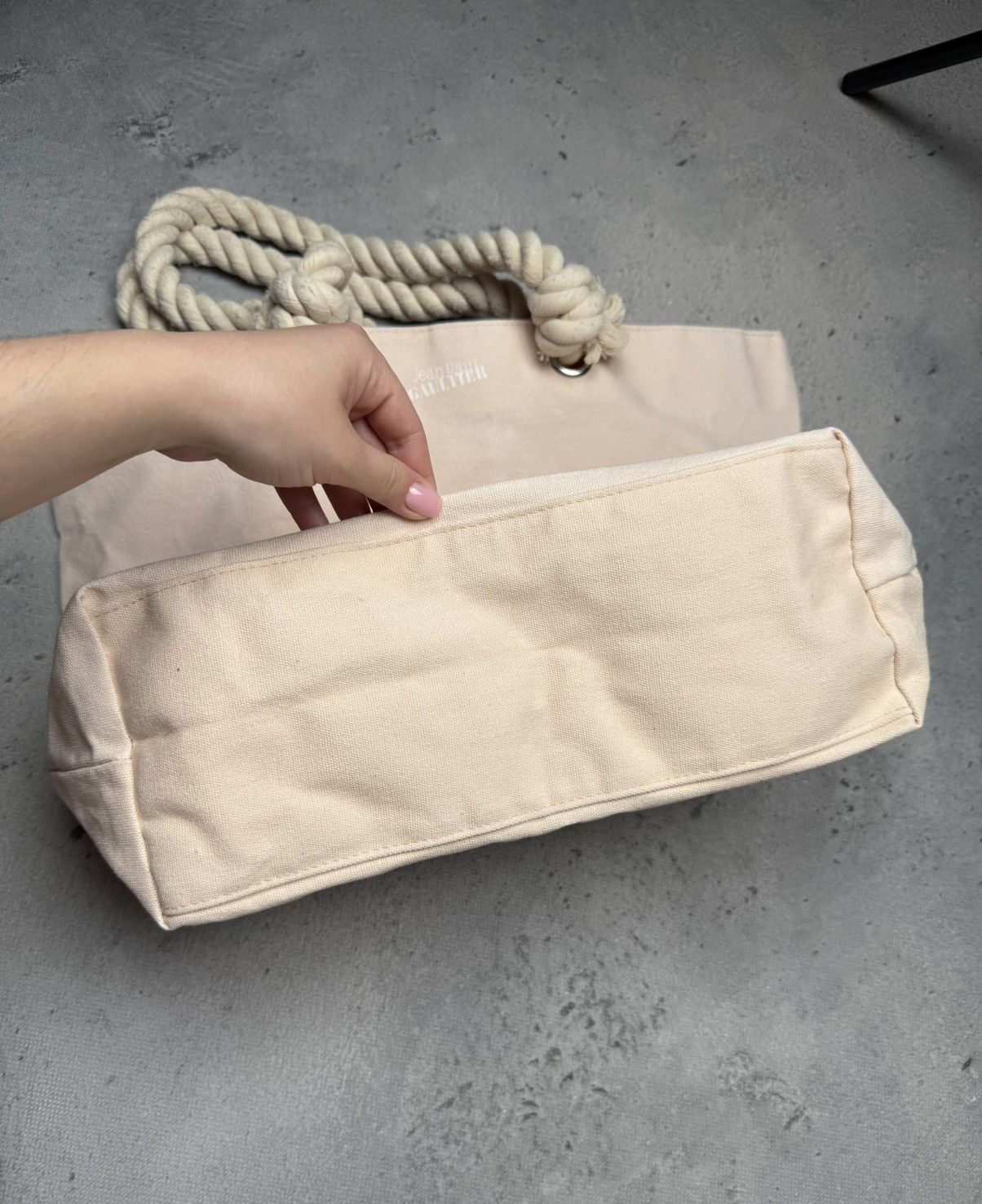 Archive Jean Paul Gaultier Rare Powder Rope Tote Beach Bag