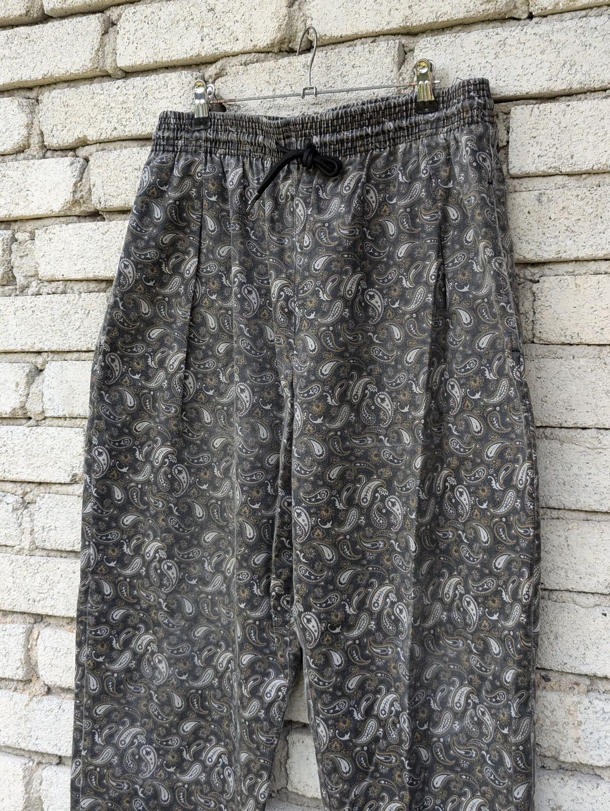 Japanese Brand Paisley Easy Pants Size US 33 - 3 Thumbnail