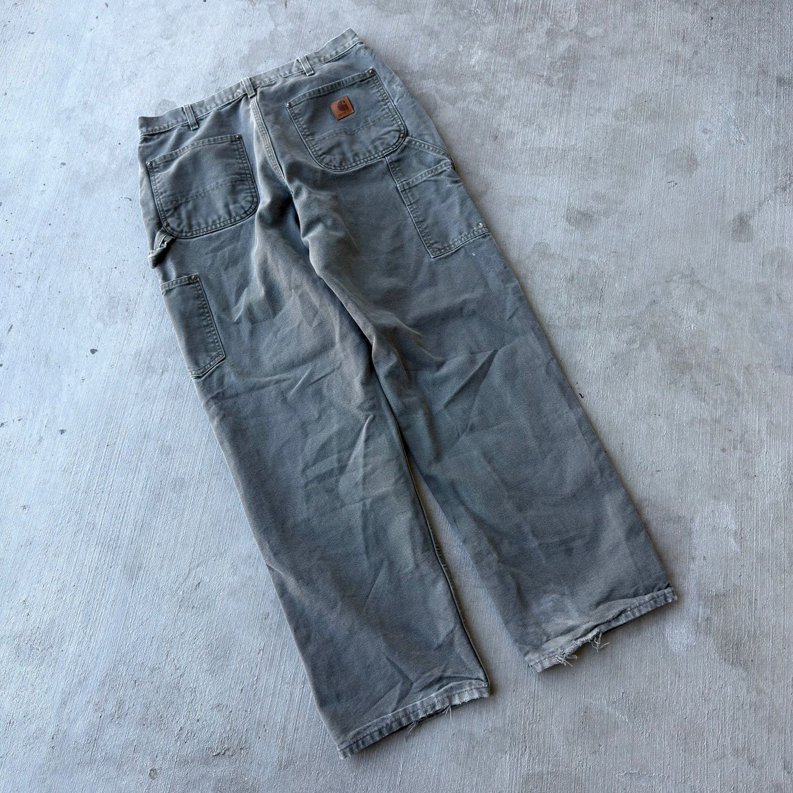 Carhartt × Vintage Vintage Y2K Carhartt MOS green double knee work wear pants Size US 32 / EU 48 - 5 Thumbnail