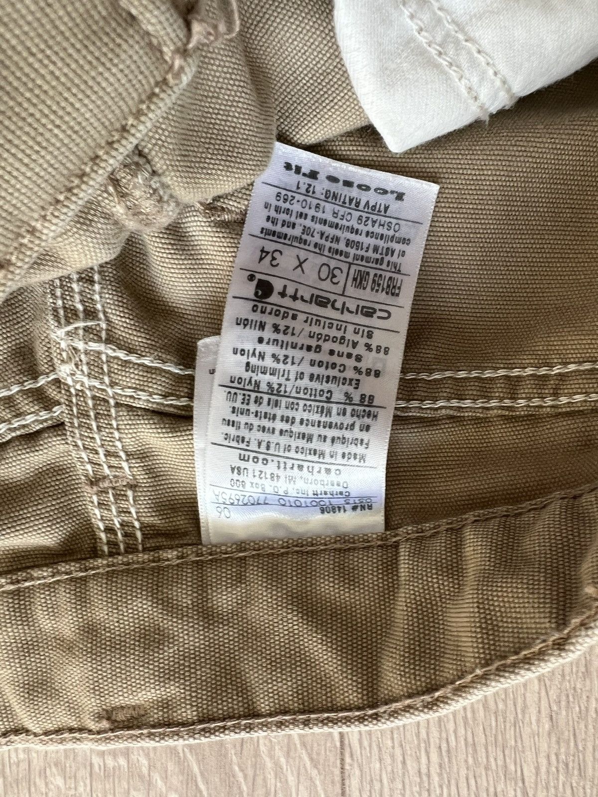 Carhartt Carhartt FR Workers Pants Carpenters Painters Fire Resistant Size US 30 / EU 46 - 5 Thumbnail