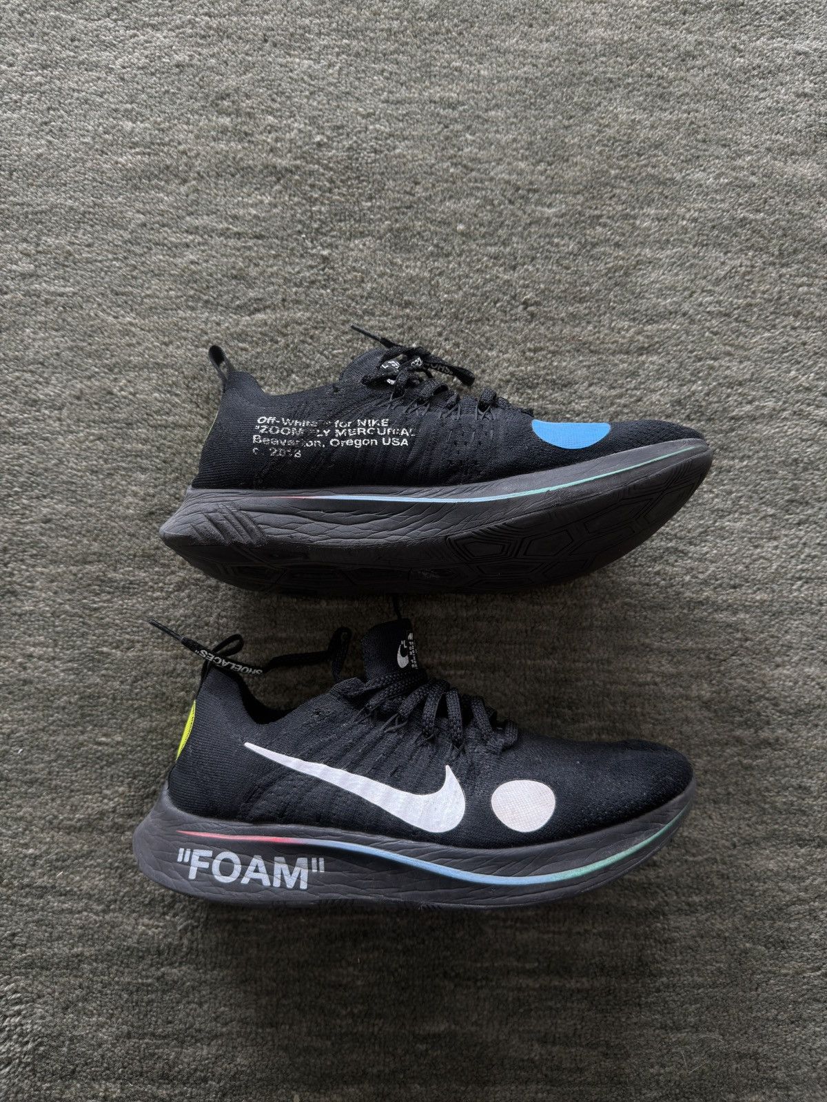 Nike × Off-White OFF WHITE X NIKE MERCURIAL ZOOMFLY Size US 9.5 / EU 42-43 - 1 Thumbnail