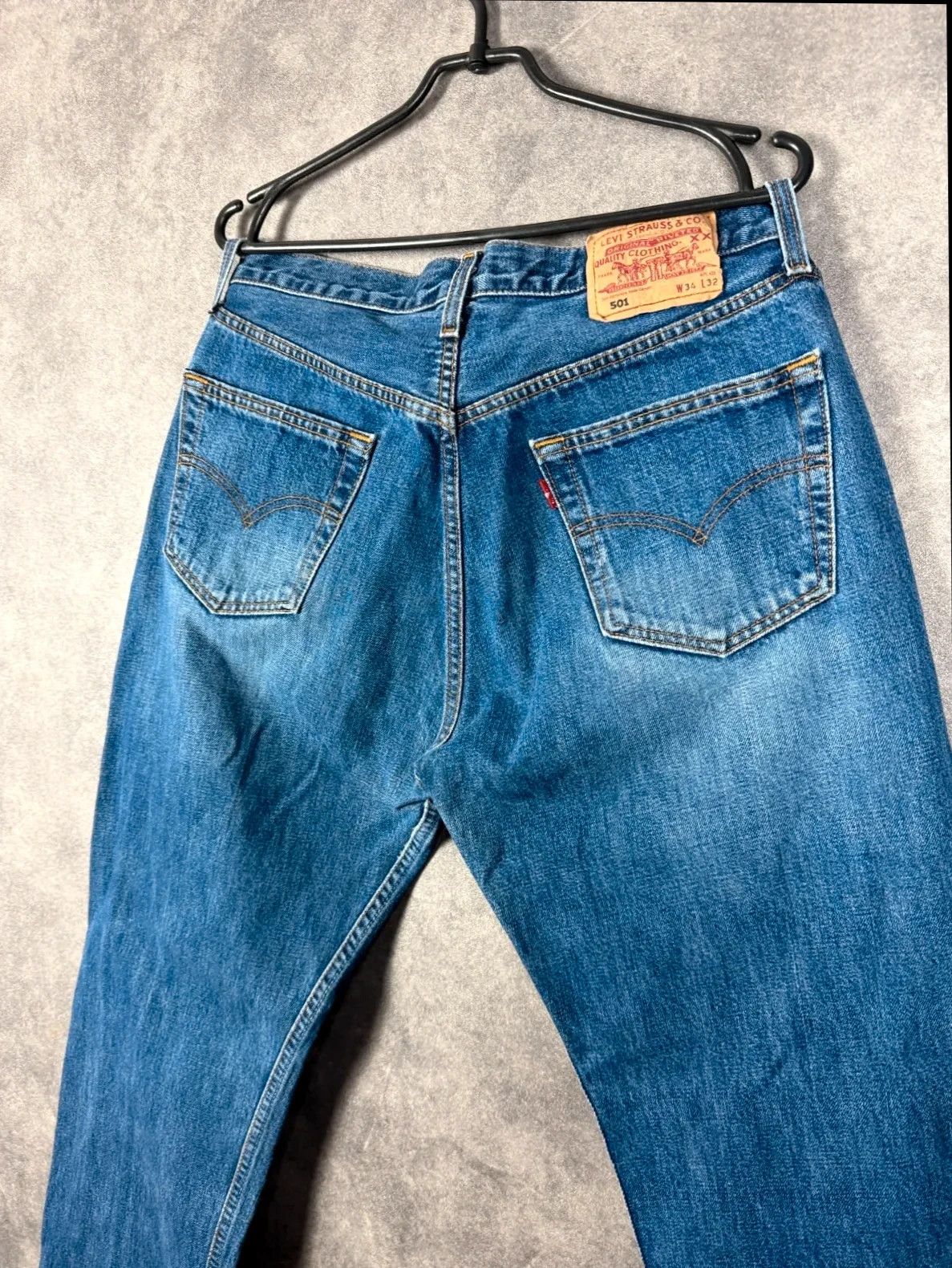 Levi's Levi's Strauss 501 jeans navy / light blue denim classic Size US 34 / EU 50 - 2 Thumbnail