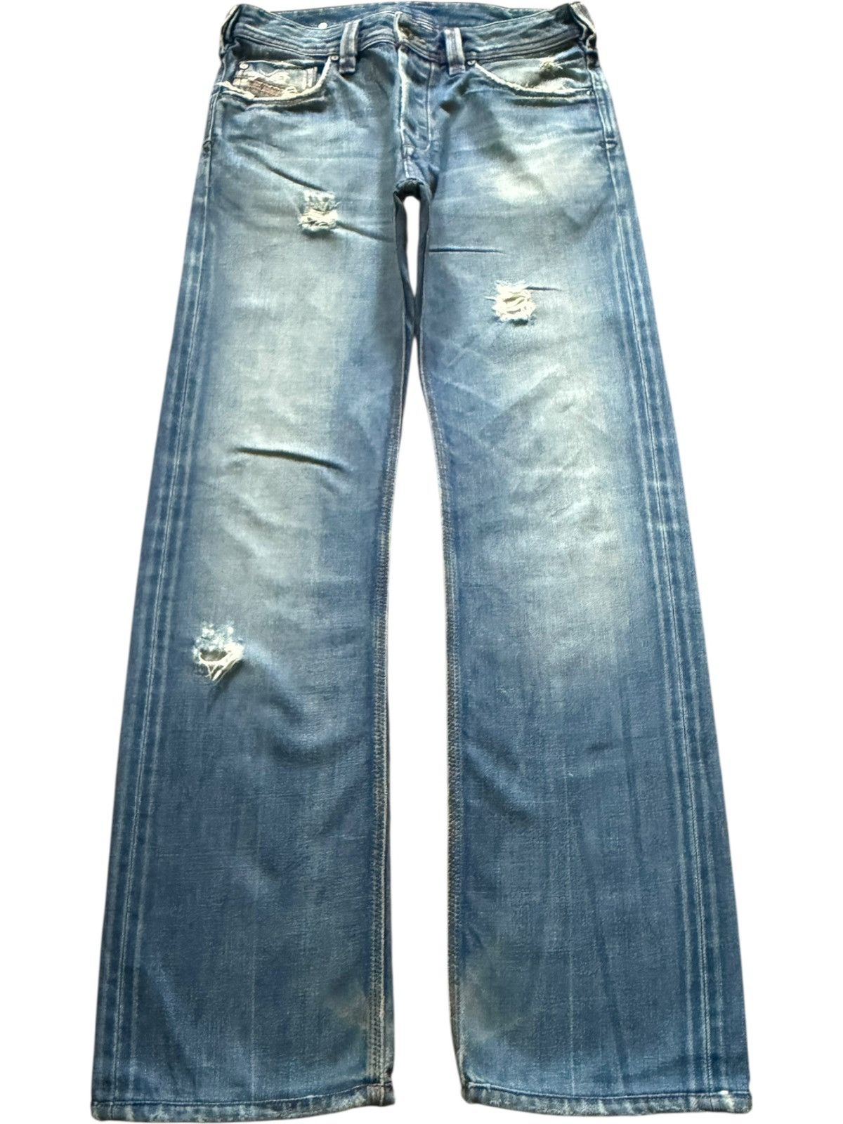 Vintage Italy Diesel Faded Wash Distress Loose Jeans