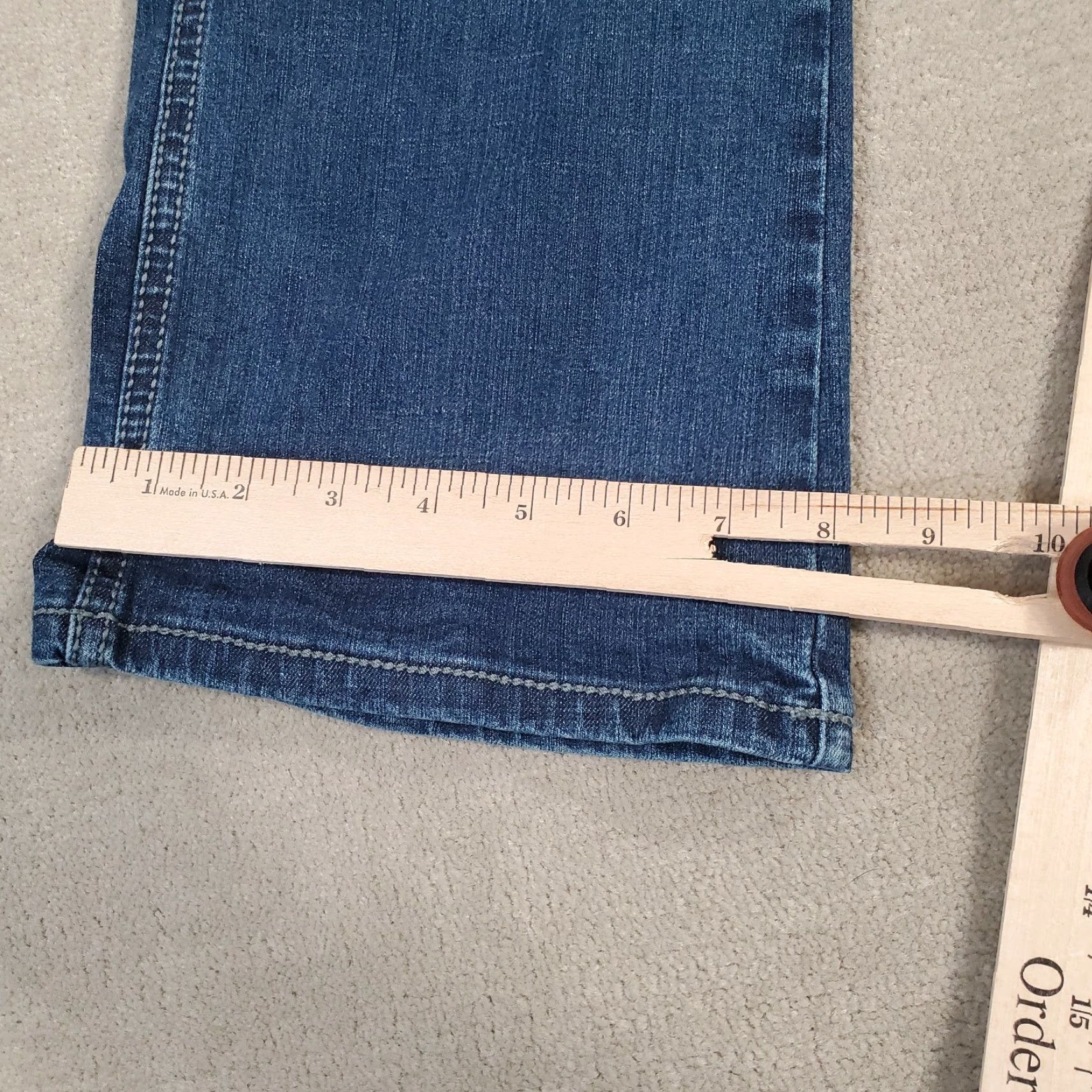 Wrangler Wrangler Jeans Mens 32x30 Blue Vintage Boot Cut Dark Wash 42MWXBT Regular Inseam 30 Denim Cotton Logo Pockets Cowboy Southwestern Casual Size US 32 / EU 48 - 6 Thumbnail