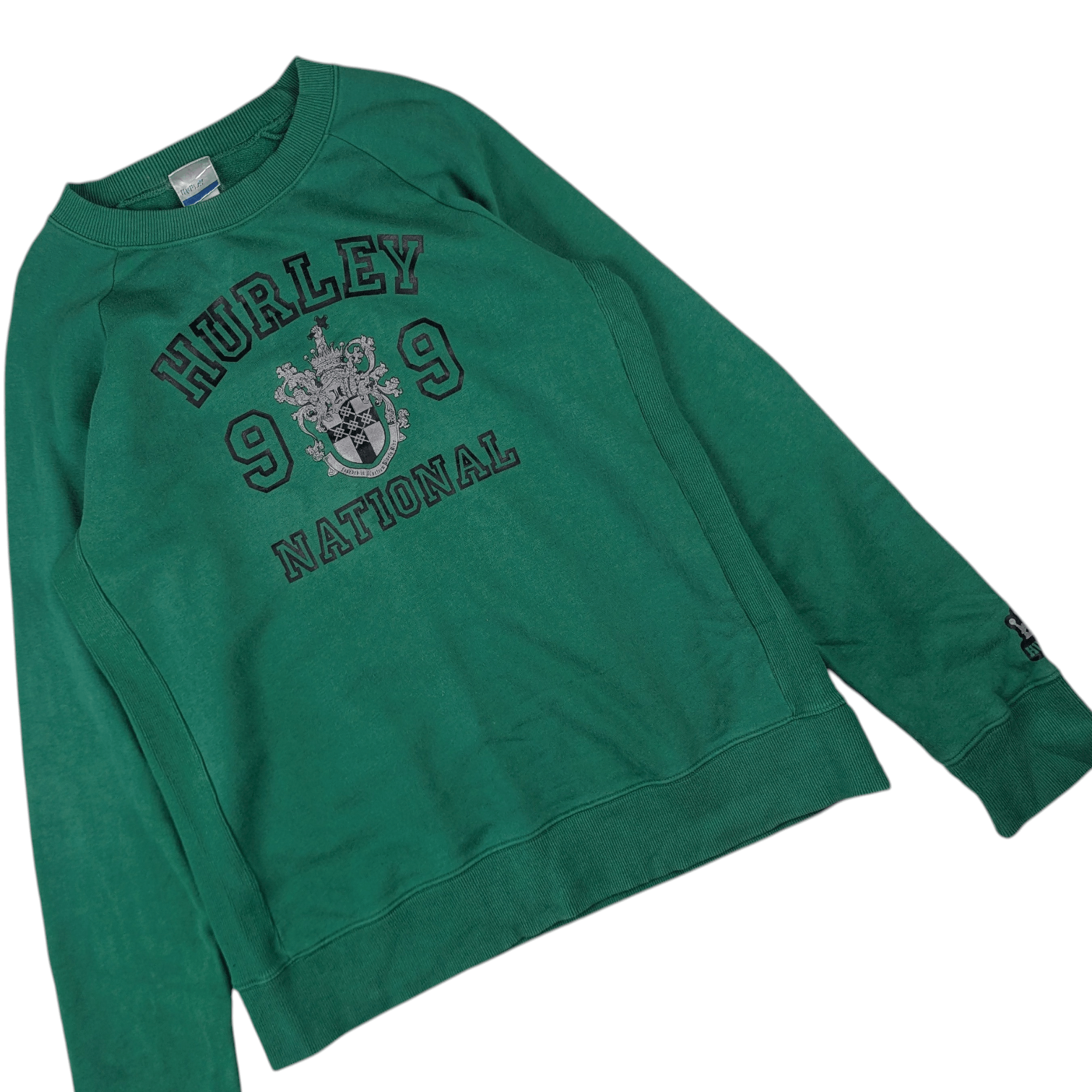 Hurley Vintage 90's HURLEY 1999 Big Logo Sweatshirts Jumper Size US L / EU 52-54 / 3 - 4 Thumbnail
