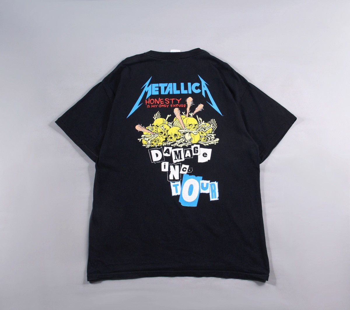 Metallica Metallica 2009 Vintage Metal Rock Black Tour Tee T Shirt L Size US L / EU 52-54 / 3 - 2 Thumbnail
