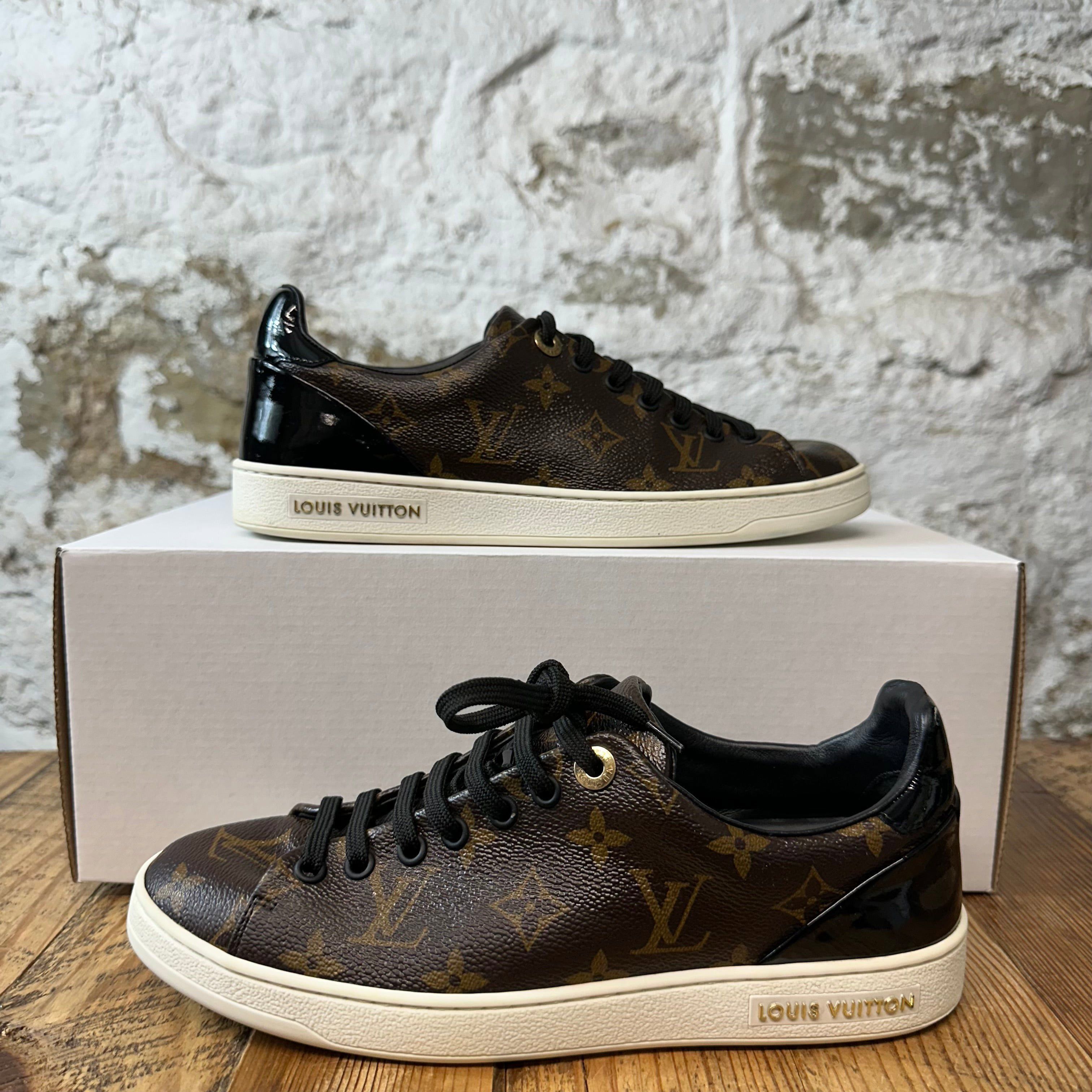Louis Vuitton Louis Vuitton Brown Patent Frontrow Sneaker Sz 5.5 (37.5) Size US 5.5 / EU 38 - 1 Thumbnail