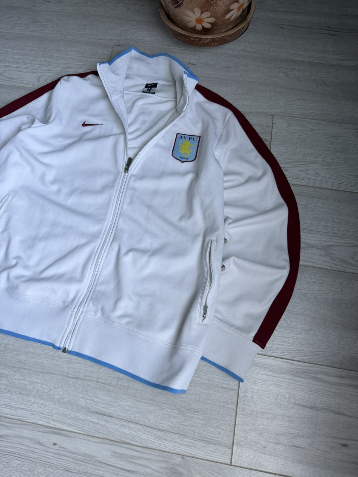 Nike × Vintage Vintage Aston Villa Nike Soccer Jersey track Jacket Size US XXL / EU 58 / 5 - 2 Thumbnail