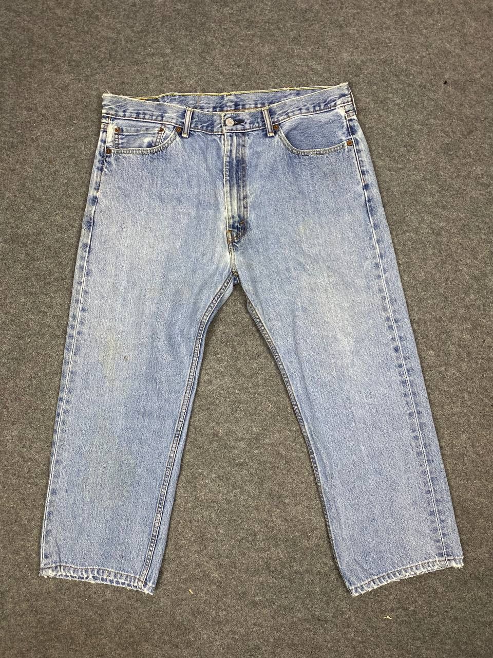 levis 505 lightwash distressed denim nice design