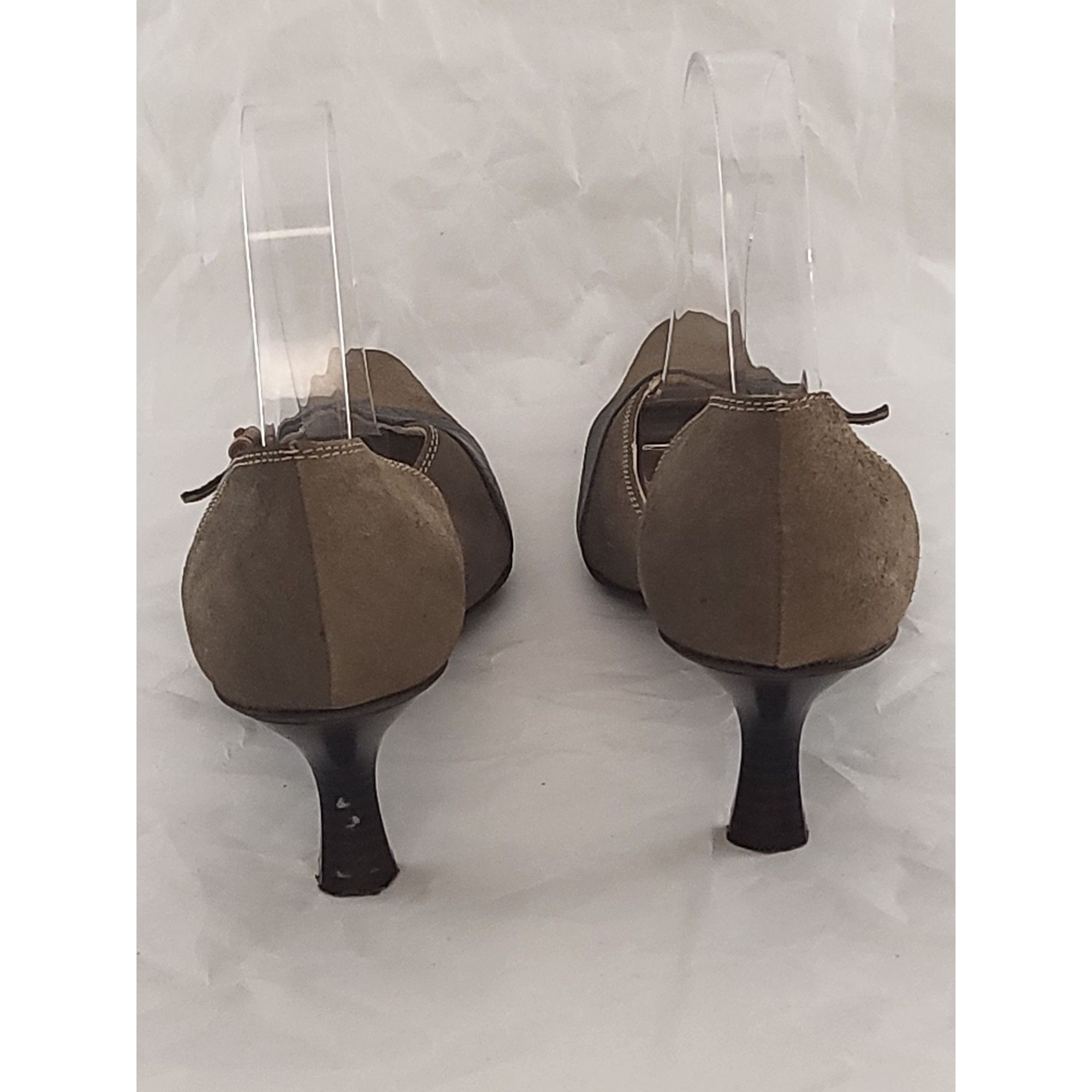 Designer Dirndl + Bua Attersee Suede Leather Sz 38 1/2 EU 6.5 US Kitt Size US 6.5 / IT 36.5 - 4 Thumbnail