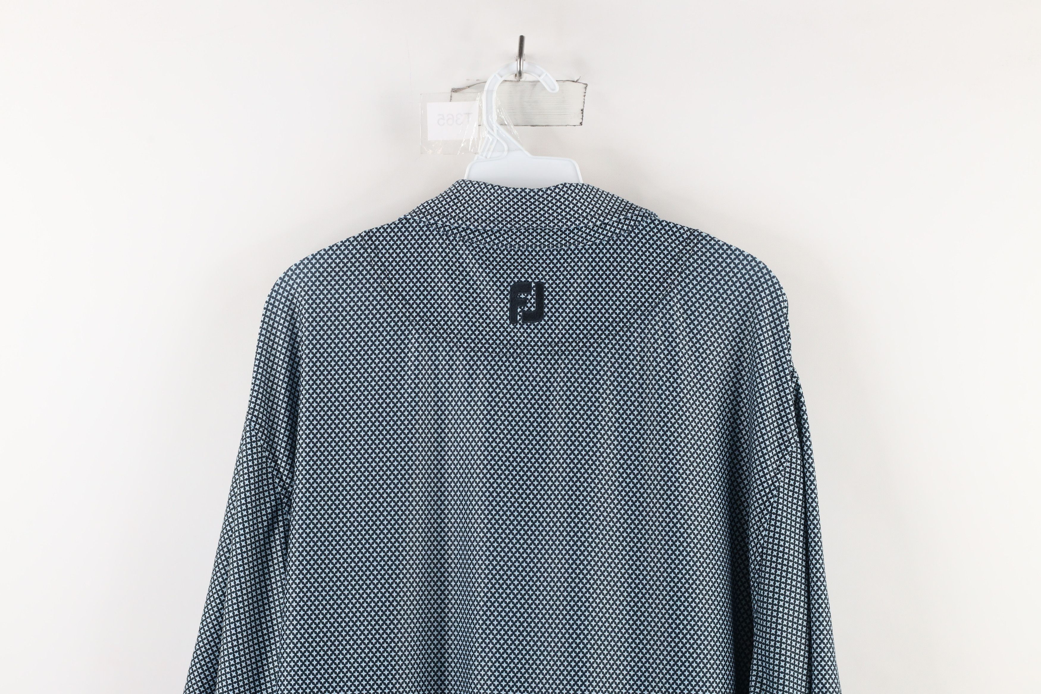 Footjoy × Vintage FootJoy Flower Stretch Collared Short Sleeve Golf Polo Shirt Size US L / EU 52-54 / 3 - 9 Thumbnail