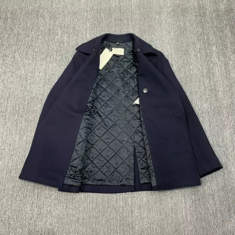 Gucci Gucci Dark blue double-breasted wool sandwich cotton coat 2 Size US S / EU 44-46 / 1 - 3 Thumbnail