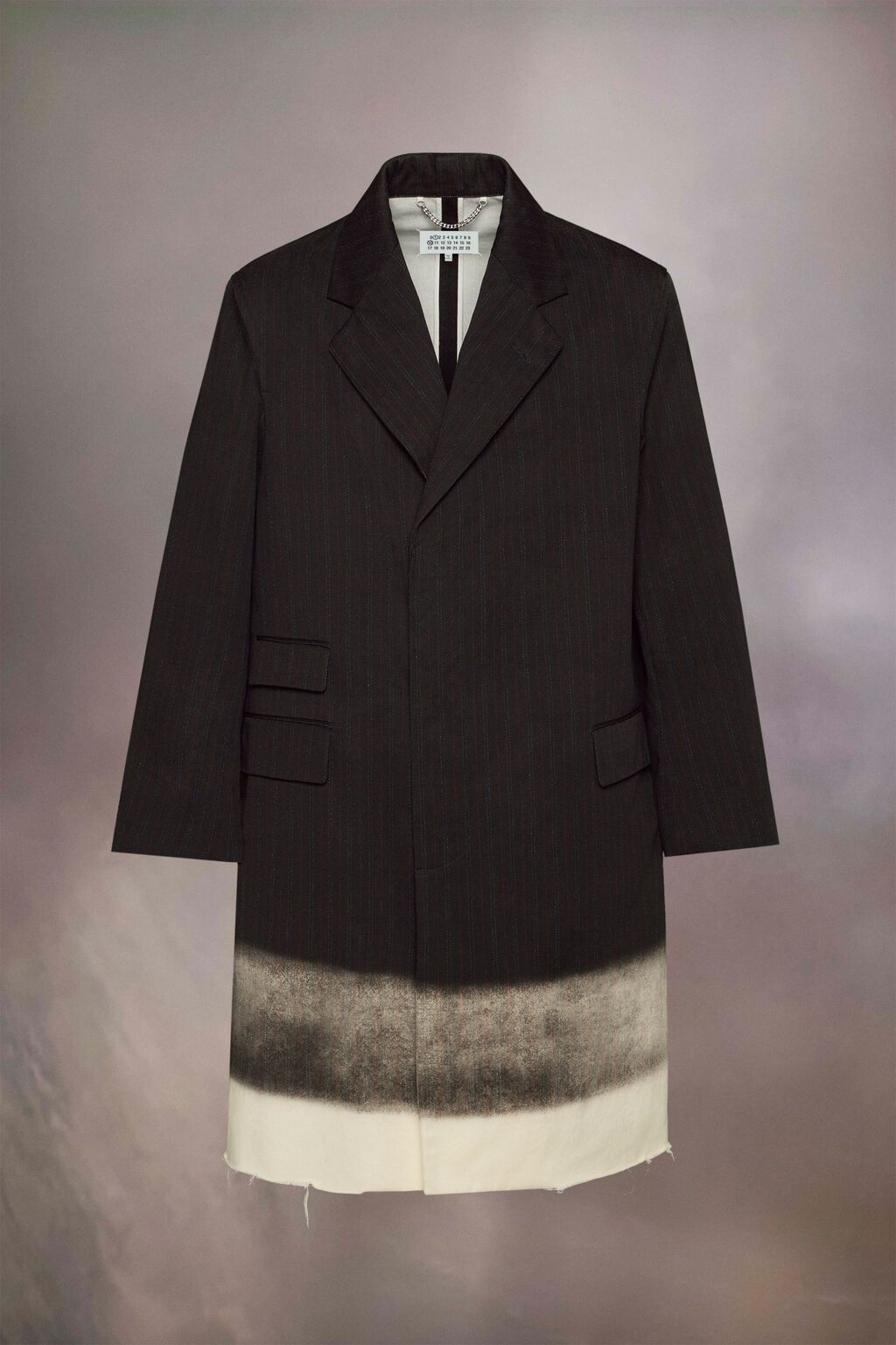 Maison Margiela Maison Margiela Trompe l'oeil pinstripe coat Size US S / EU 44-46 / 1 - 1 Thumbnail