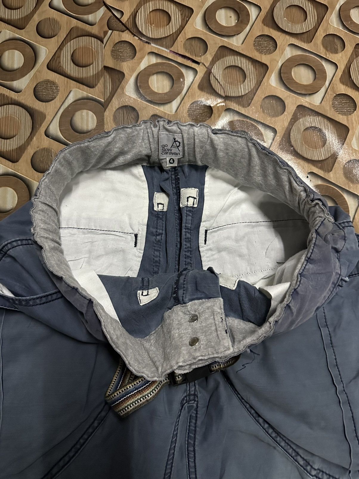 go slow caravan BIG POCKET ‼️Vintage GO SLOW CARAVAN Japan Faded Ankle Pants Size US 33 - 9 Thumbnail