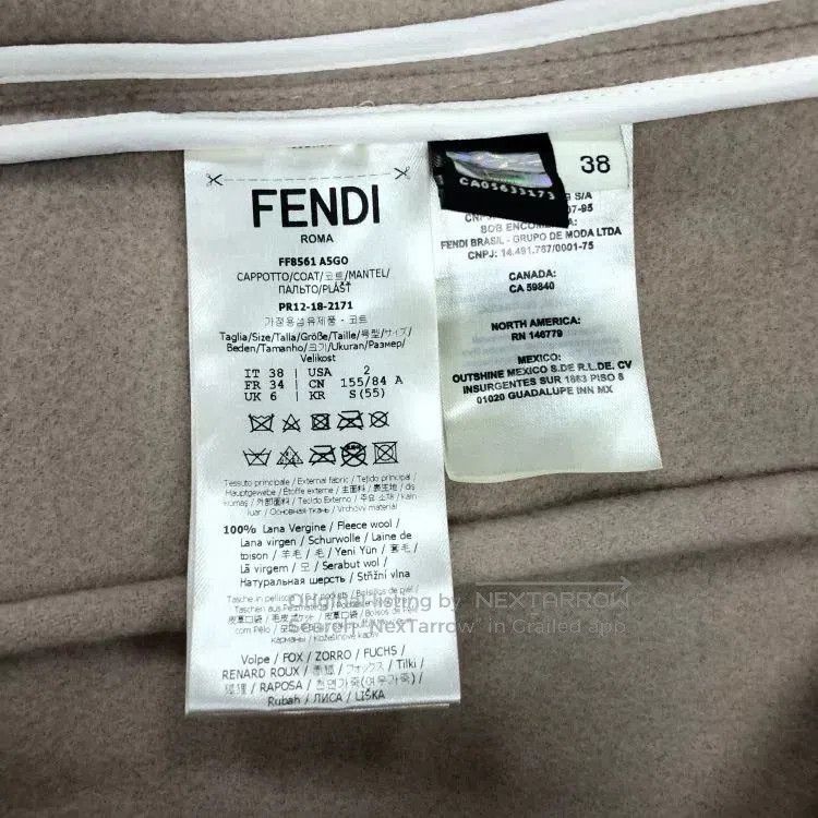 Other fendi coat with fox fur pockets. Size US M / EU 48-50 / 2 - 4 Thumbnail