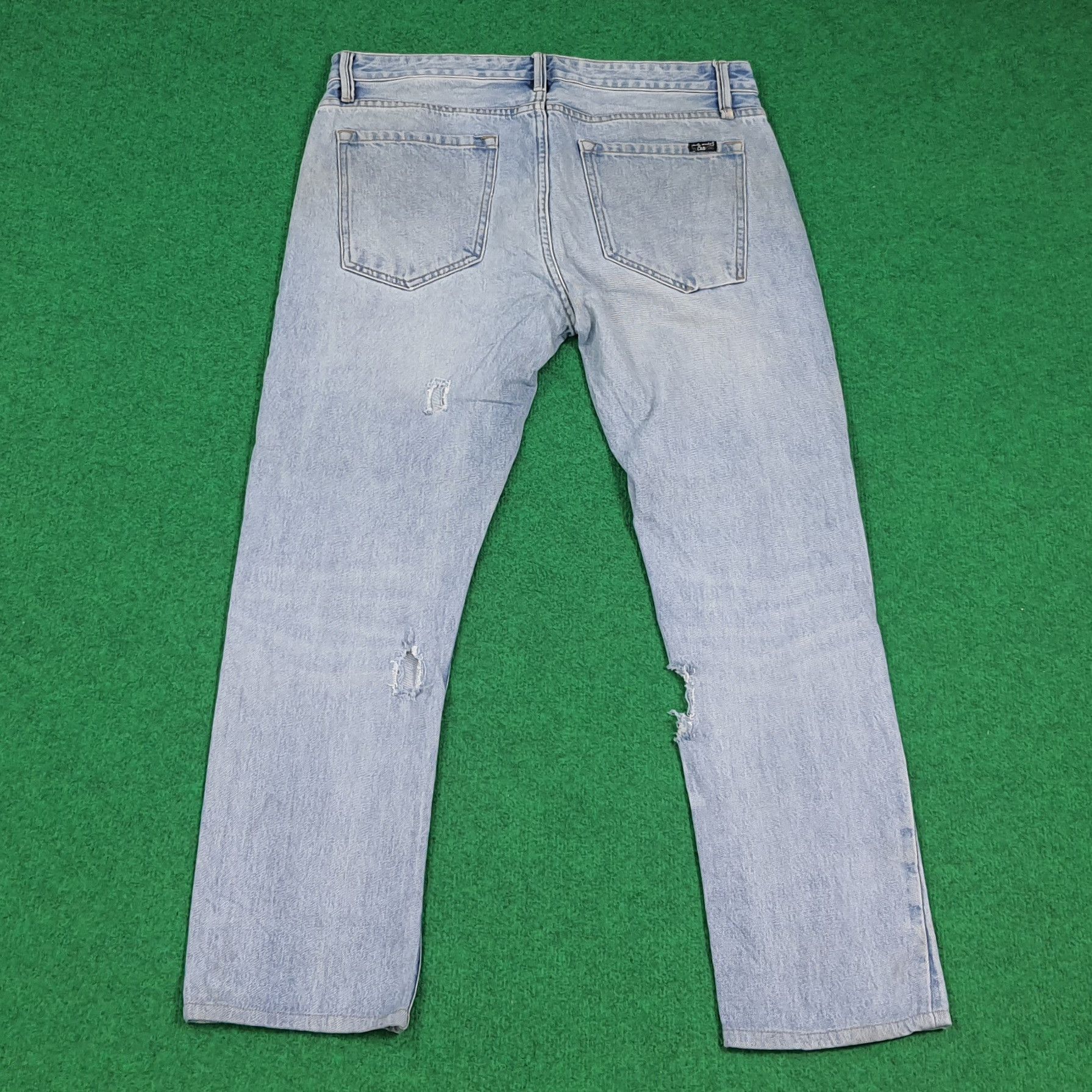 Billabong Vintage Andy Warhol x Billabong Selvedge Rugged Jeans C280N9 Size US 35 - 3 Thumbnail