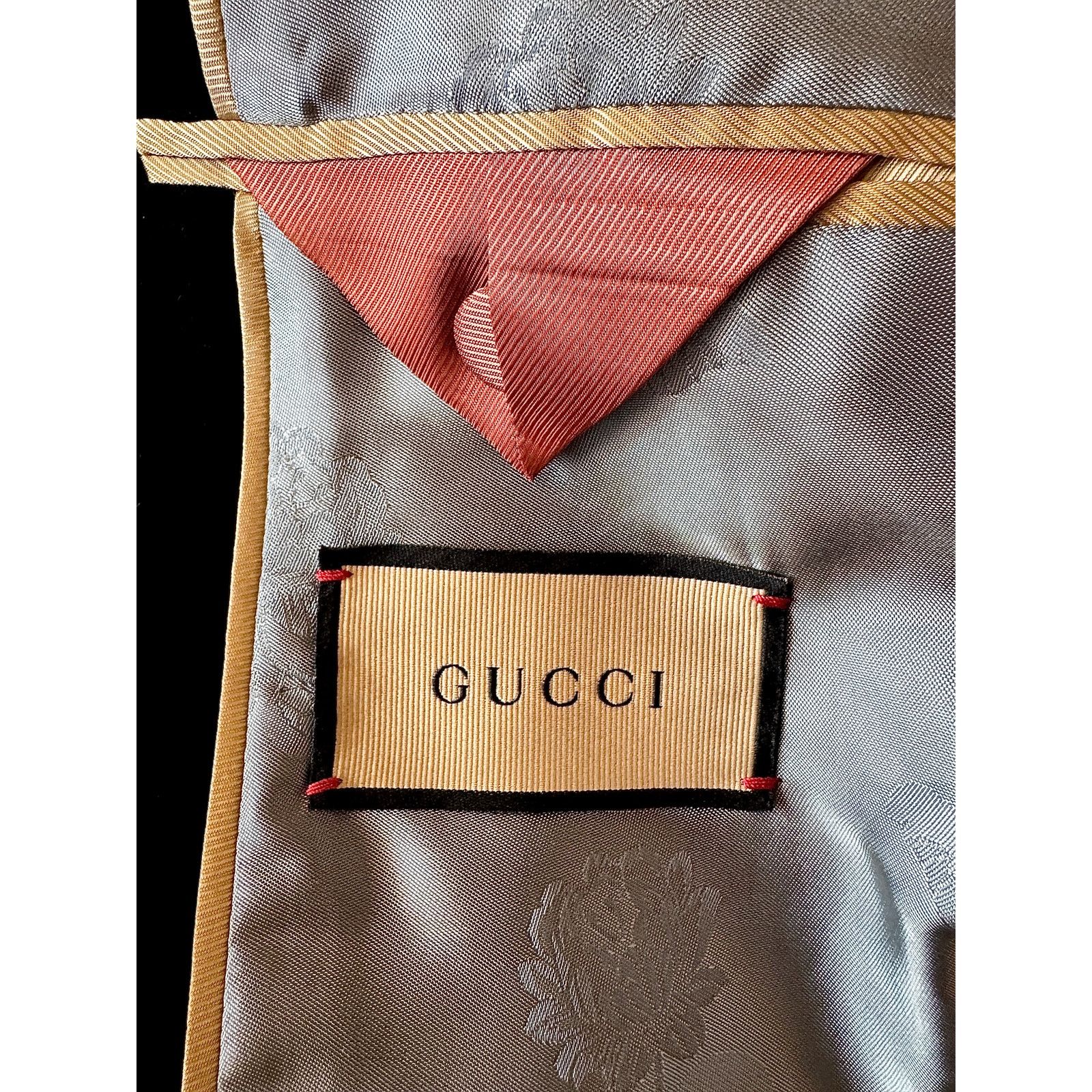Gucci Gucci NWT Velvet Single-Breasted Blazer Size 46R - 3 Thumbnail