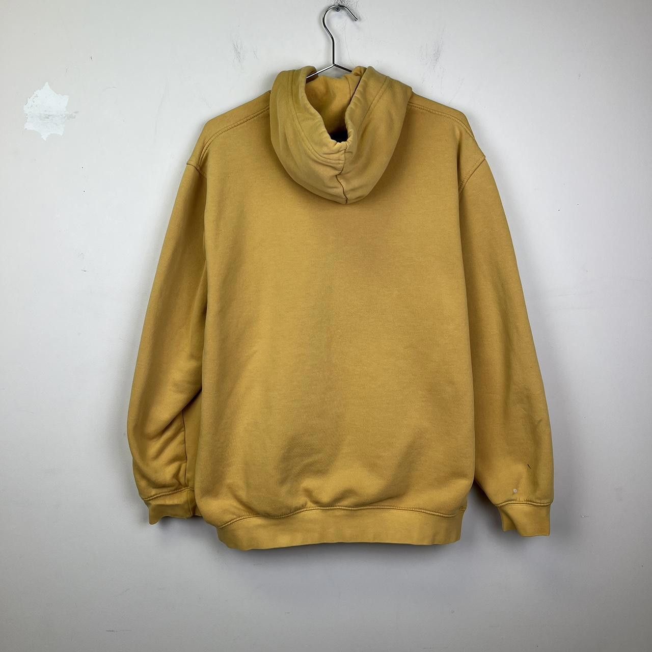 Nike 2000s Nike Pullover Hoodie - Yellow Y2K Swoosh Logo Vintage Size US L / EU 52-54 / 3 - 3 Thumbnail