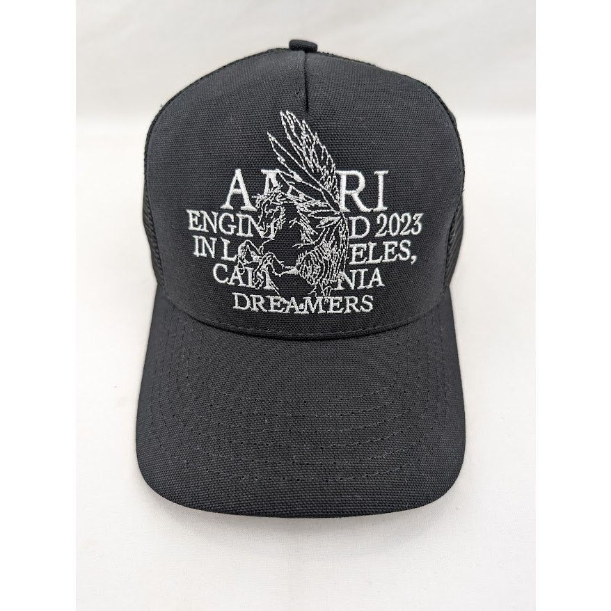 Amiri o1rshd1 Q:79+ / Pegasus Trucker Hat / Cap in Black Size ONE SIZE - 3 Thumbnail