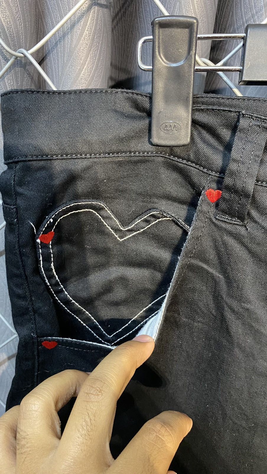 Designer × Japanese Brand UP SMILE😛 BIG LOVE SHORT PANTS BLACK MADEINSMILE JAPAN Size US 35 - 6 Thumbnail