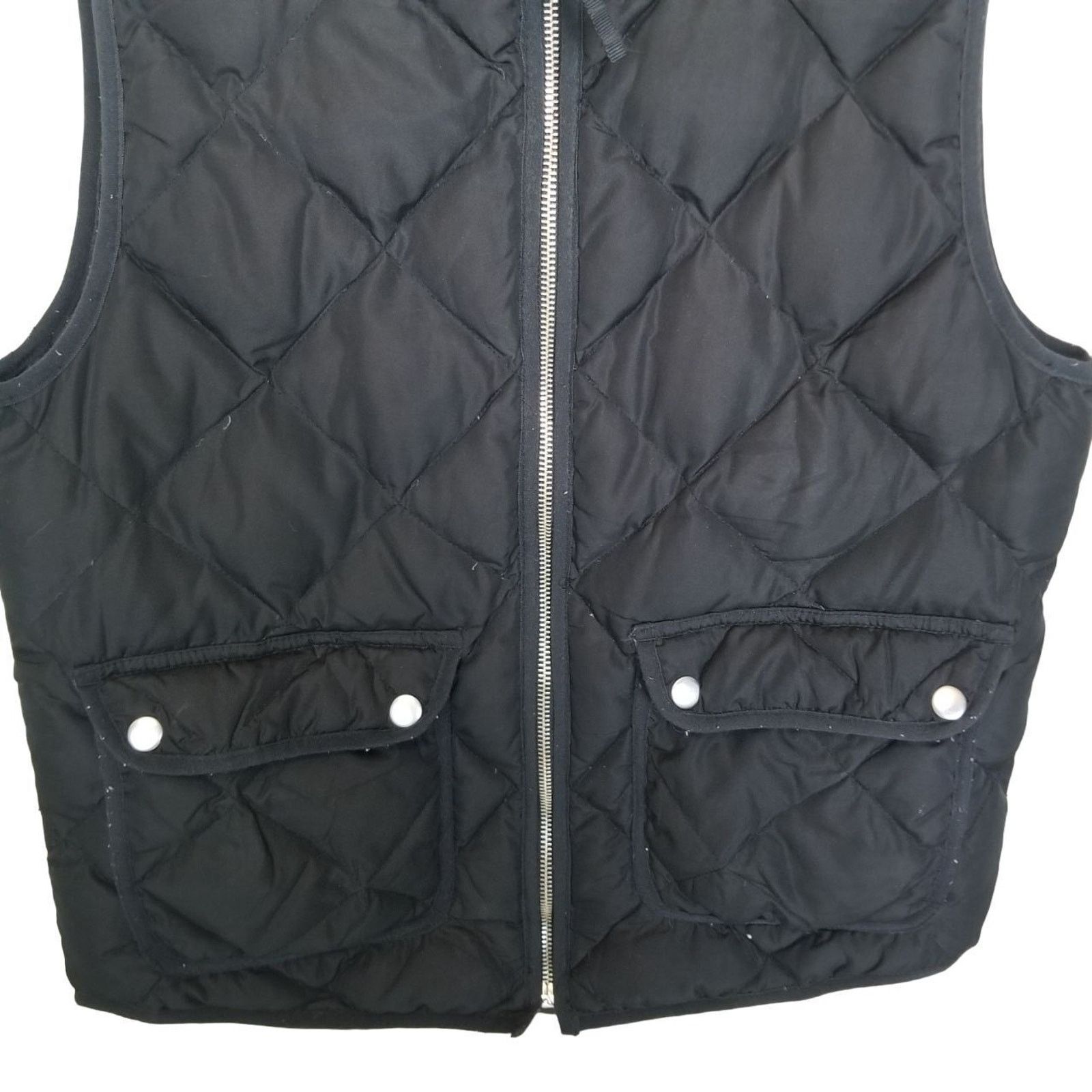 Woolrich Woolen Mills VTG WOOLRICH Womens Gilet Jacket Black Down Puffer Vest S Size S / US 4 / IT 40 - 3 Thumbnail