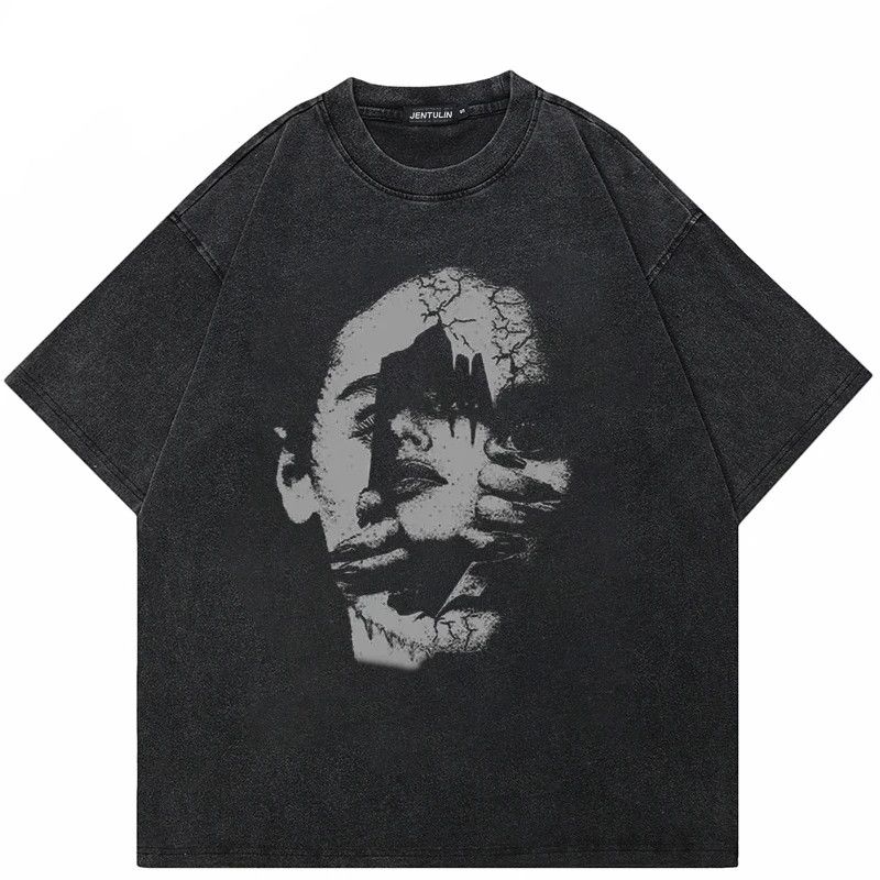 Vintage Crack the Face Vintage Design Tee Size US M / EU 48-50 / 2 - 1 Thumbnail