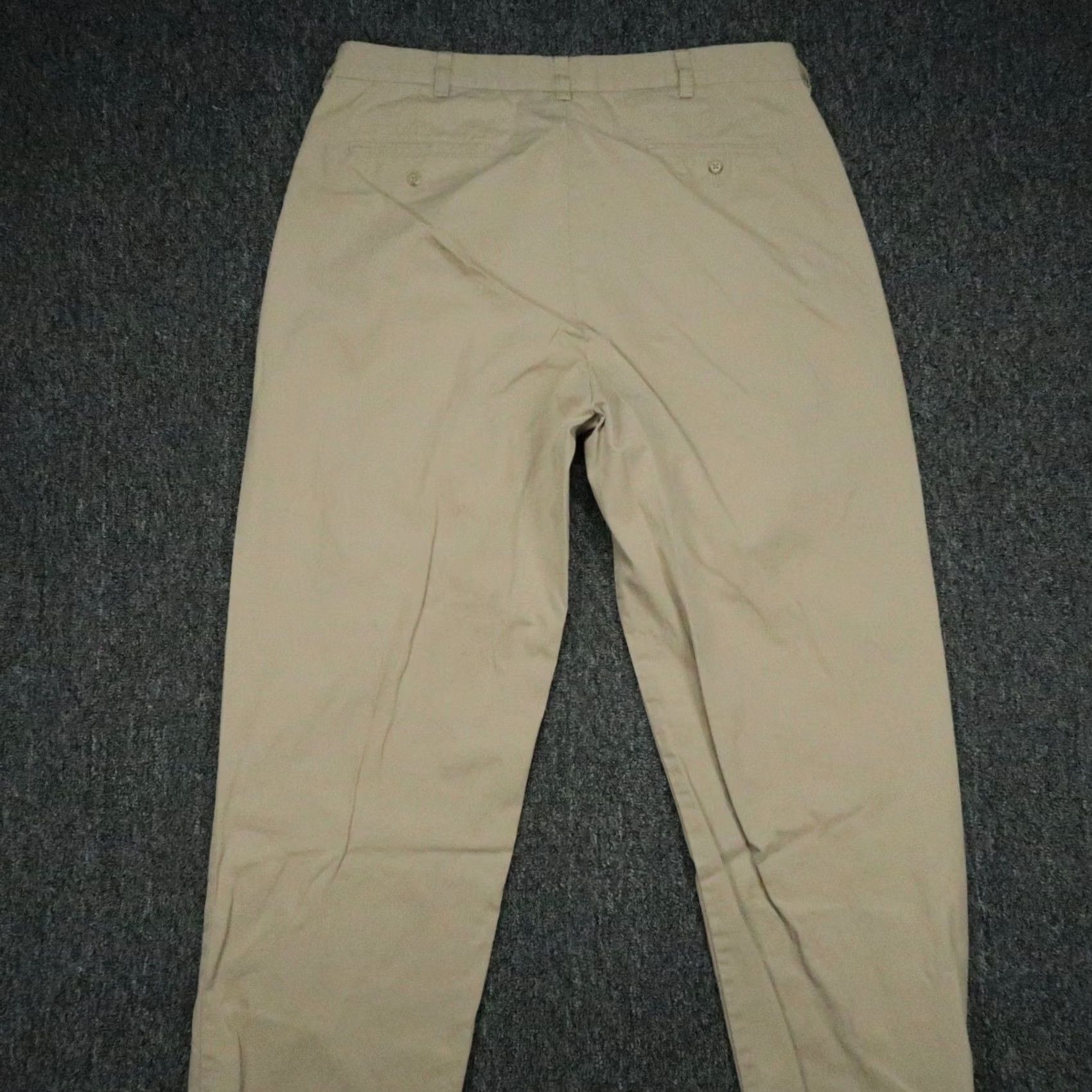 Polo Ralph Lauren Polo Ralph Lauren Pants Mens 35x30 Beige Hammond Double Pleat Chino Trouser Size US S / EU 44-46 / 1 - 4 Thumbnail