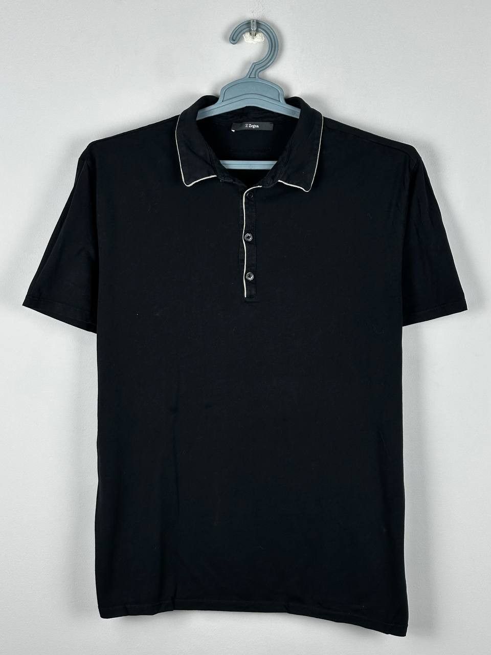Z Zegna Z Zegna Luxury Black Cotton Polo Shirt Size US XXL / EU 58 / 5 - 1 Thumbnail