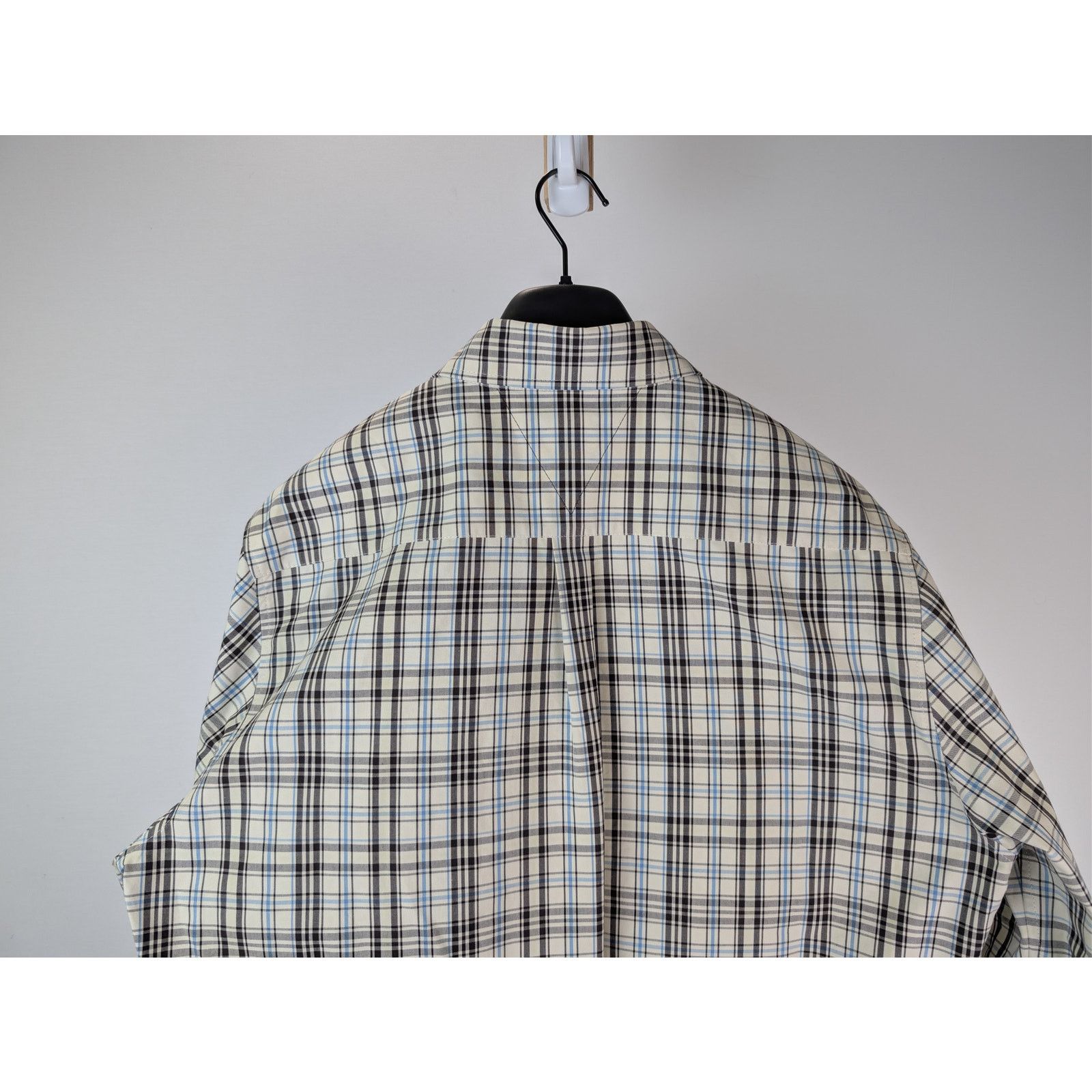 Bottega Veneta o1rshd1 Bold Check Composition Cotton Shirt Chalk / Fondant Size US M / EU 48-50 / 2 - 11 Thumbnail