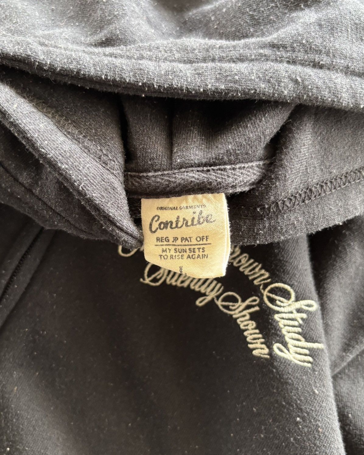 Vintage Contribe Maria Double Zip Up Black Hoodie Size US M / EU 48-50 / 2 - 3 Thumbnail