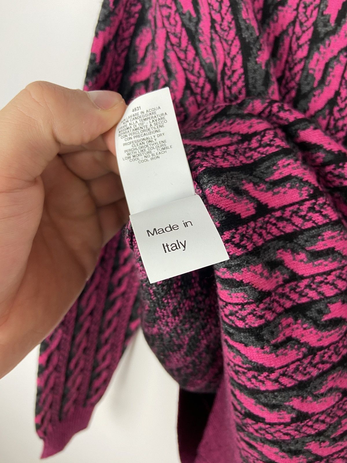 Designer × Moschino RRP$ 400 Moschino Couture Virgin Wool Pink Womens Sweater Size S / US 4 / IT 40 - 14 Thumbnail