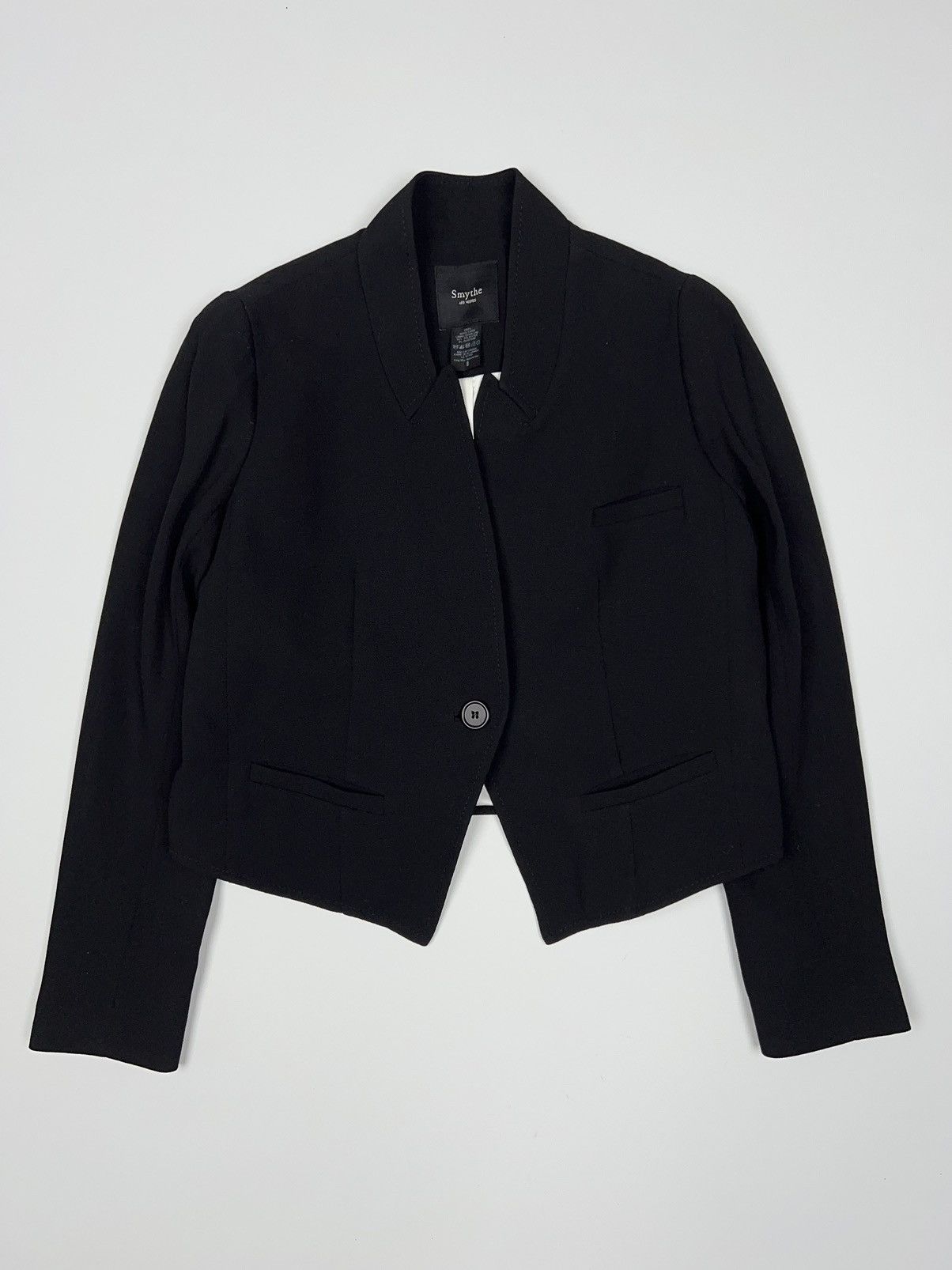 SMYTHE Smythe Crop Blazer Wool Women’s Jacket Canada Size M / US 6-8 / IT 42-44 - 3 Thumbnail