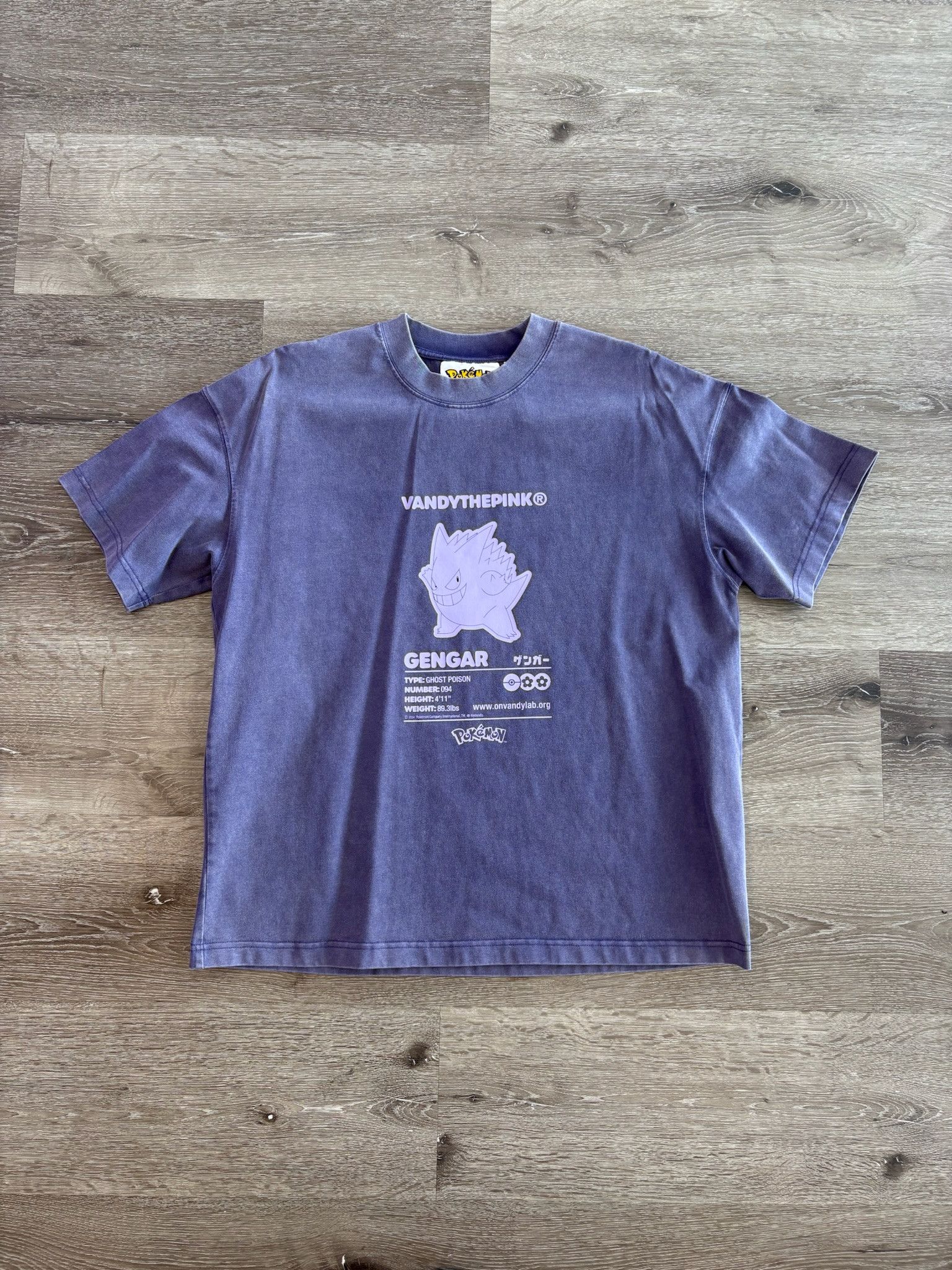 Vandy The Pink Pokémon x Vandy The Pink "Gengar" Washed Tee Size US S / EU 44-46 / 1 - 1 Thumbnail