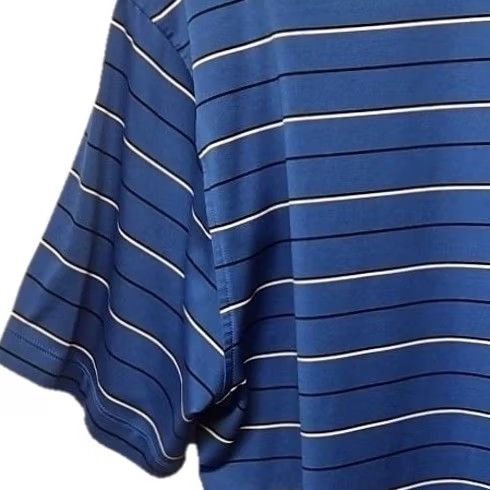 Under Armour Under Armour HeatGear Polo Shirt Men XL Blue Striped Athletic Golf Short Sleeve Collared Pullover Size US XL / EU 56 / 4 - 7 Thumbnail