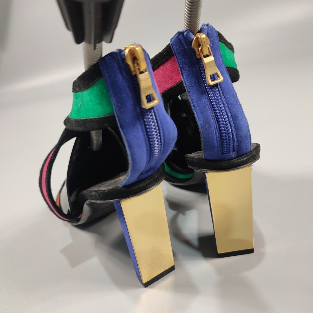 Balmain BALMAIN MULTI COLOR HEELS Size US 9 / IT 39 - 7 Thumbnail