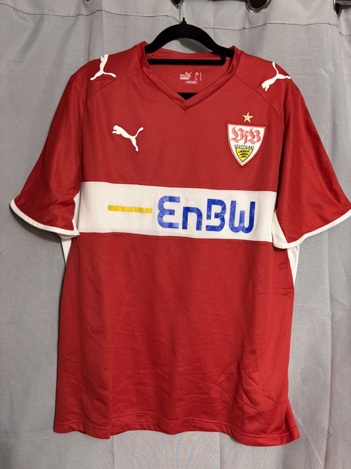 Puma 2008-10 Stuttgart Puma Away Football Jersey Size US S / EU 44-46 / 1 - 1 Thumbnail
