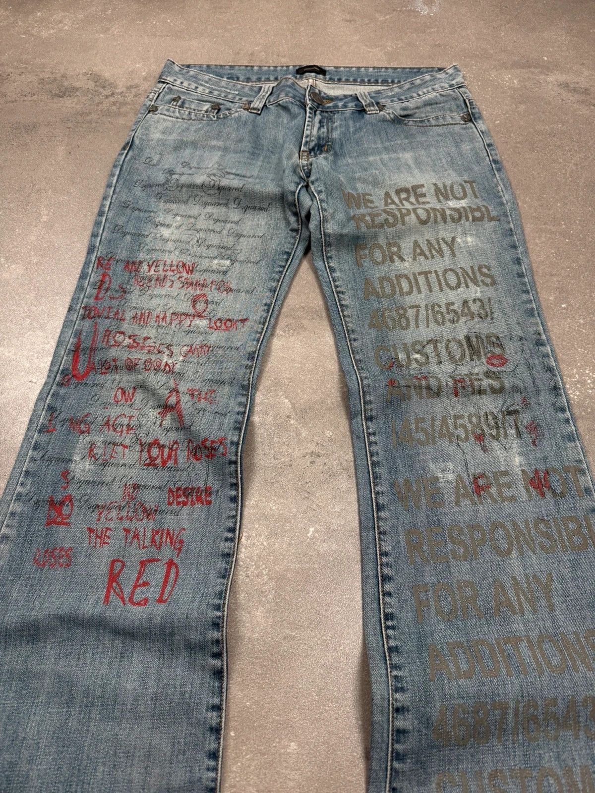 Dsquared2 Dsquared jean archive bootcut distressed punk 2000s Size US 34 / EU 50 - 2 Thumbnail